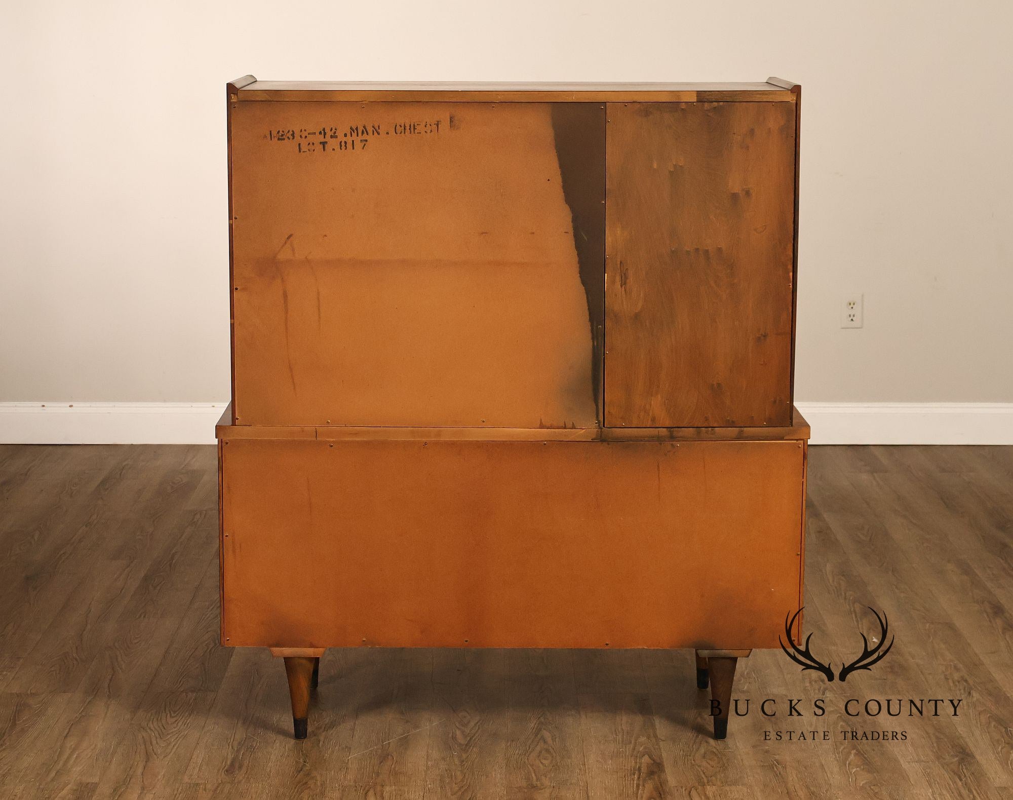 American Of Martinsville Mid-Century Modern Walnut Gentleman's Chest