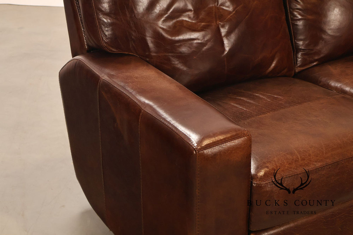 Soft Line 'Energia' Leather Power Reclining Sofa