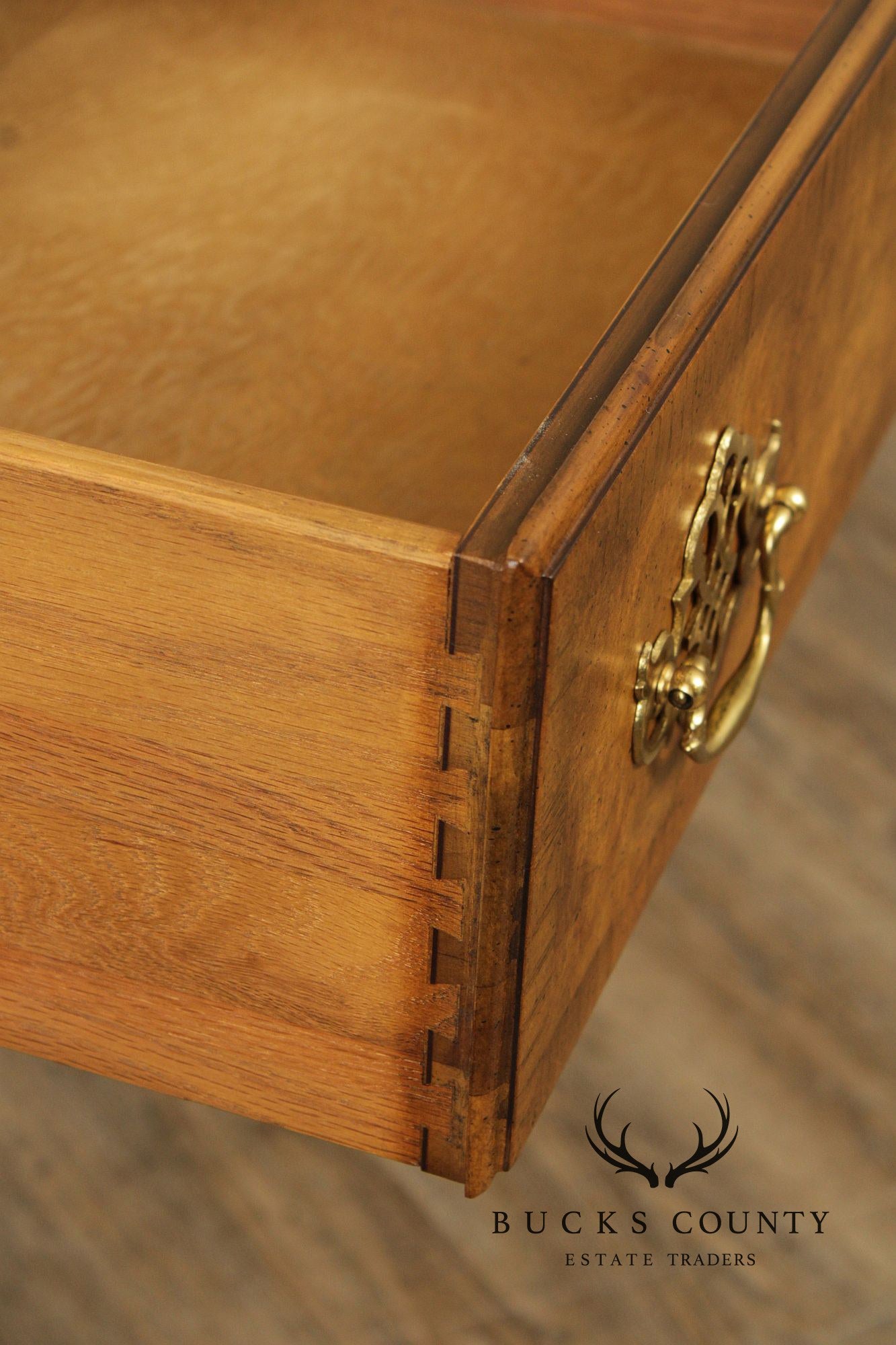 Baker Queen Traditional Oak And Walnut Sideboard Buffet