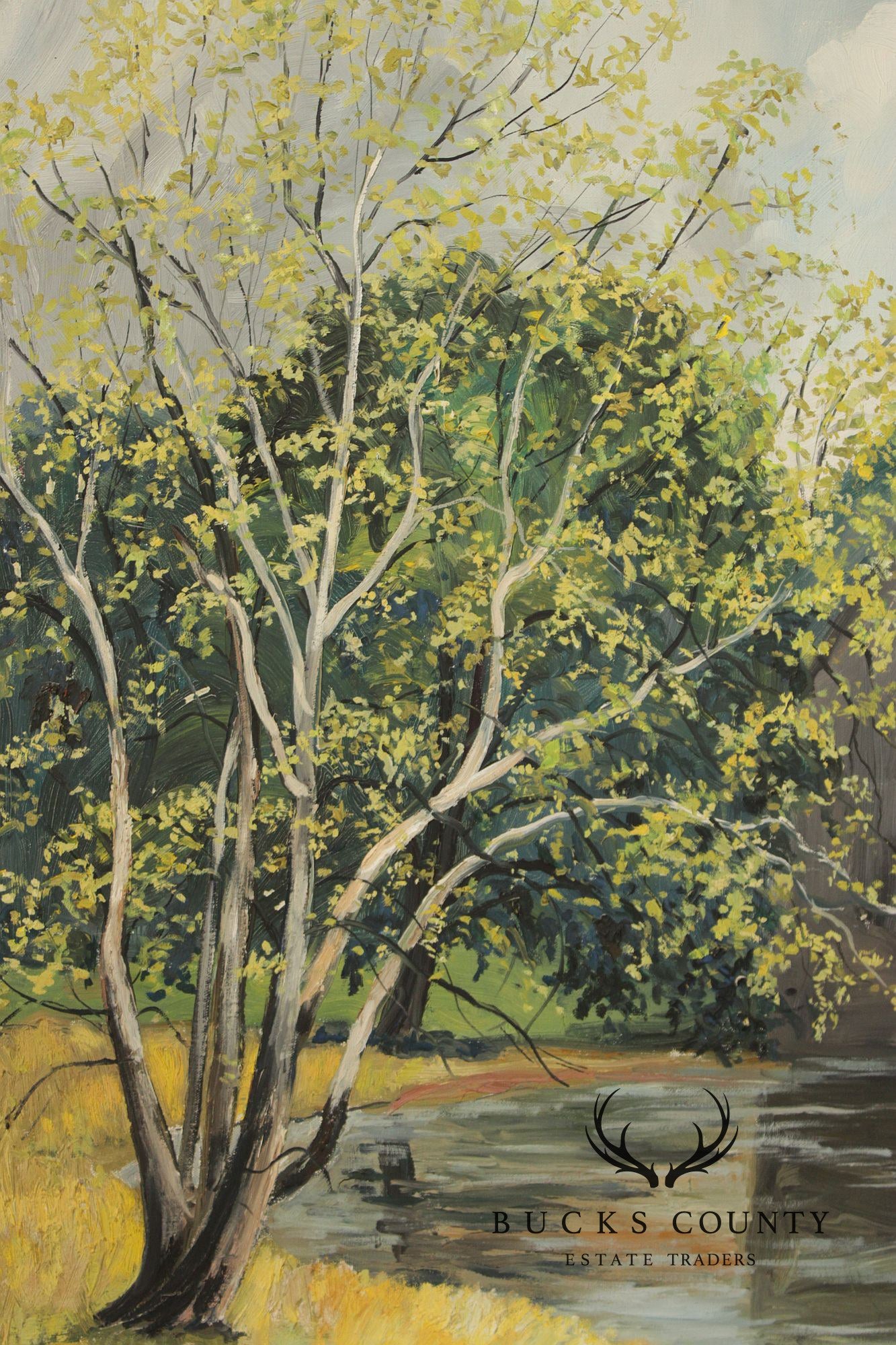 Harry Martin Book Pennsylvania Impressionist Oil Painting, Mill Pond