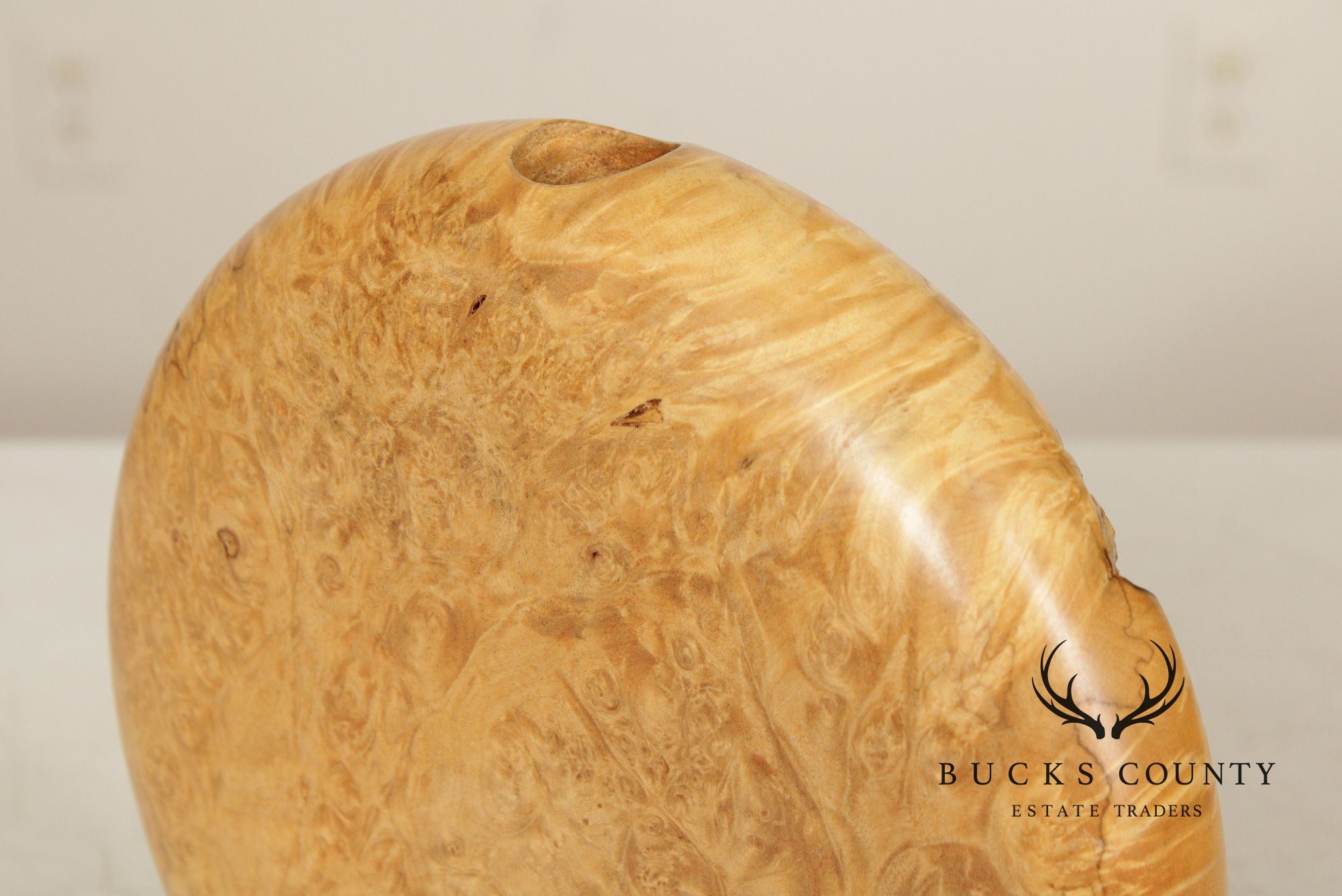 Warren Vienneau Studio Crafted Maple Burl Vase