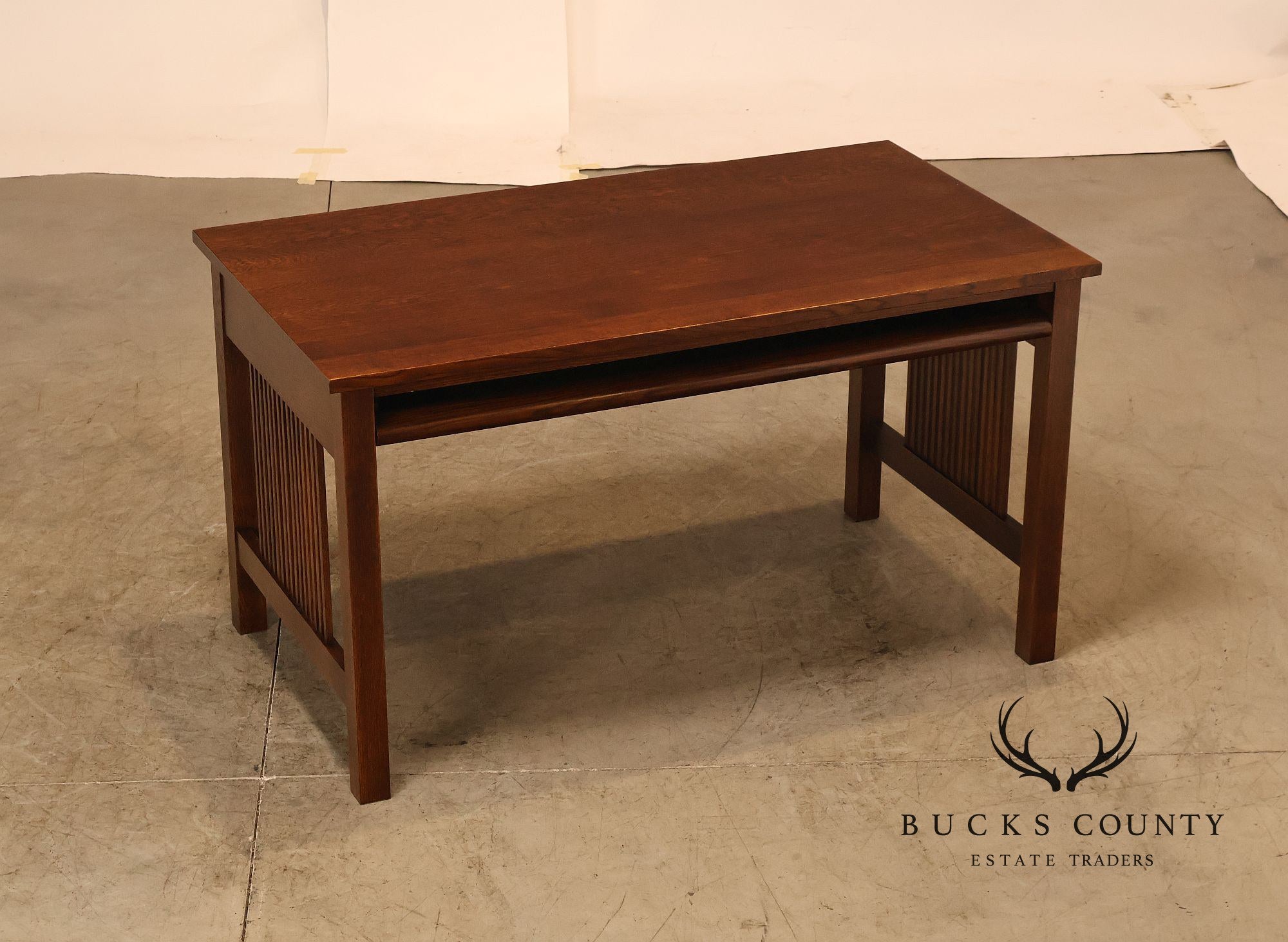 Stickley Mission Collection Oak Spindle Writing Desk