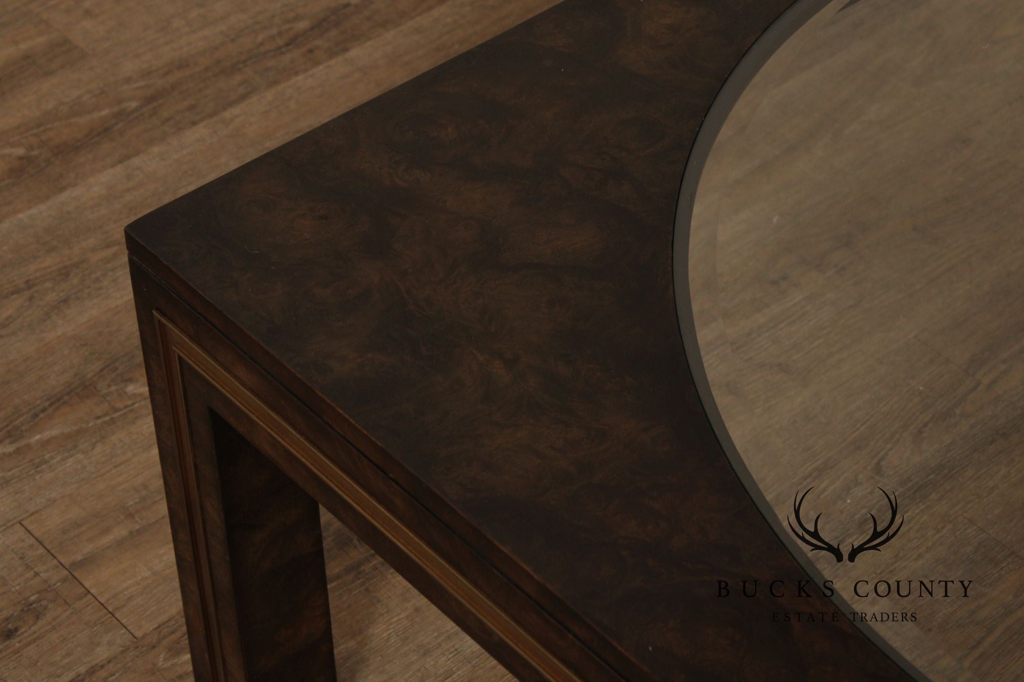 Mastercraft Burl Wood Square Coffee Table