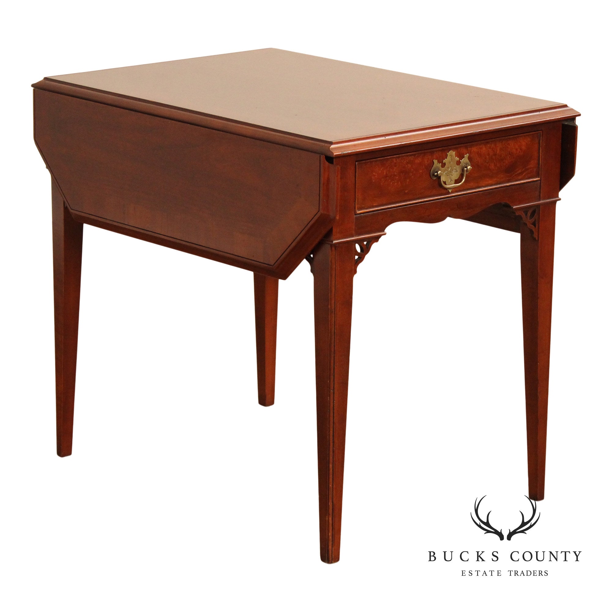 Hekman Traditional Cherry Drop Leaf Pembroke End Table