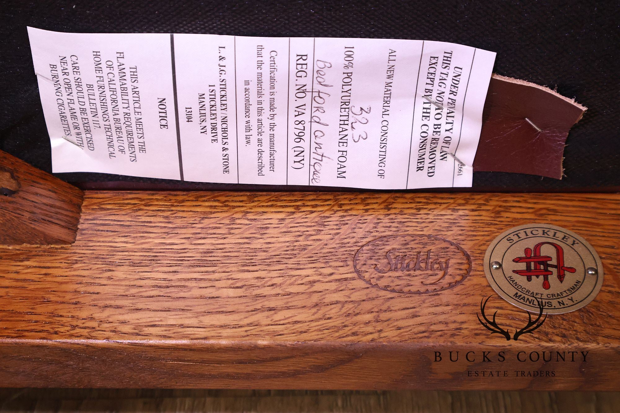 Stickley Mission Collection Set Of Four Oak Dining Side Chairs