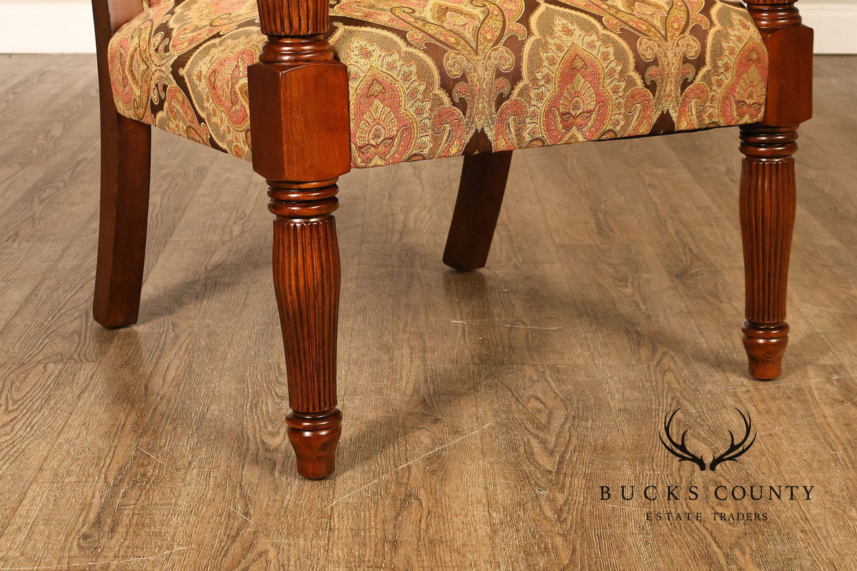 Fairfield Regency Style Pair of Open Armchairs