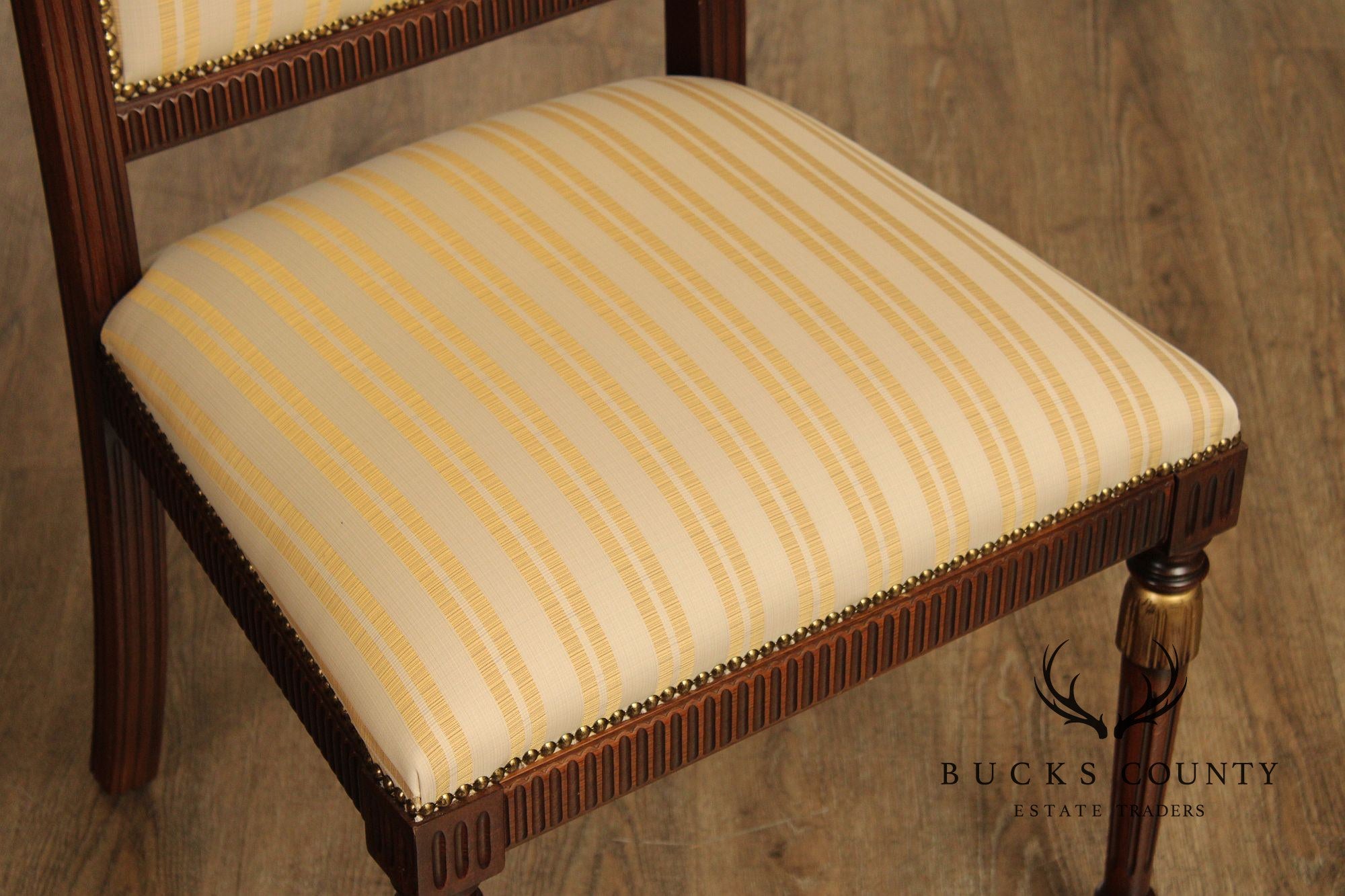 Italian Neoclassical Style Pair of Side Chairs