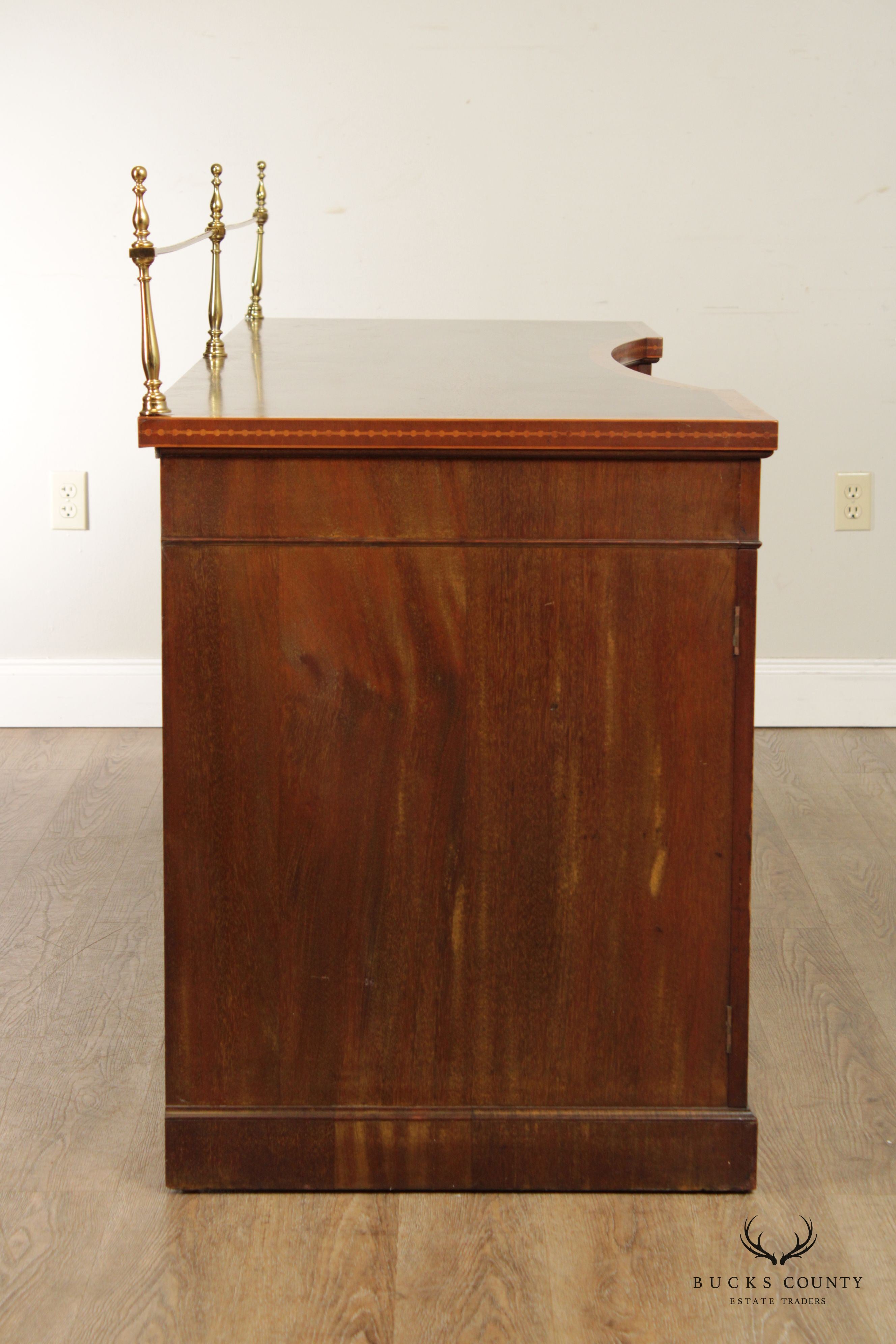 Antique Edwardian Inlaid Mahogany Sideboard