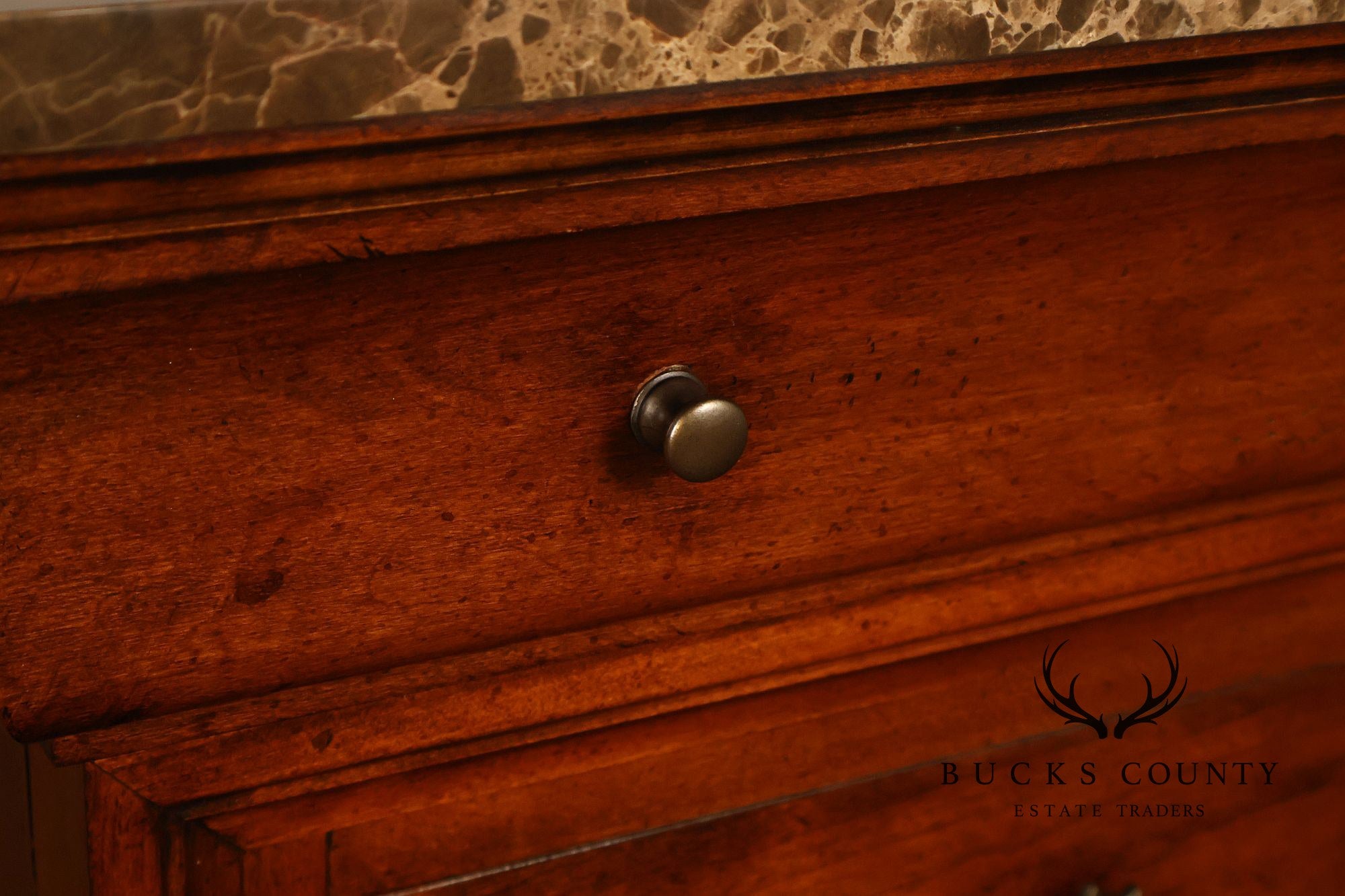 Thomasville King Street Collection Marble Top Four Door Credenza