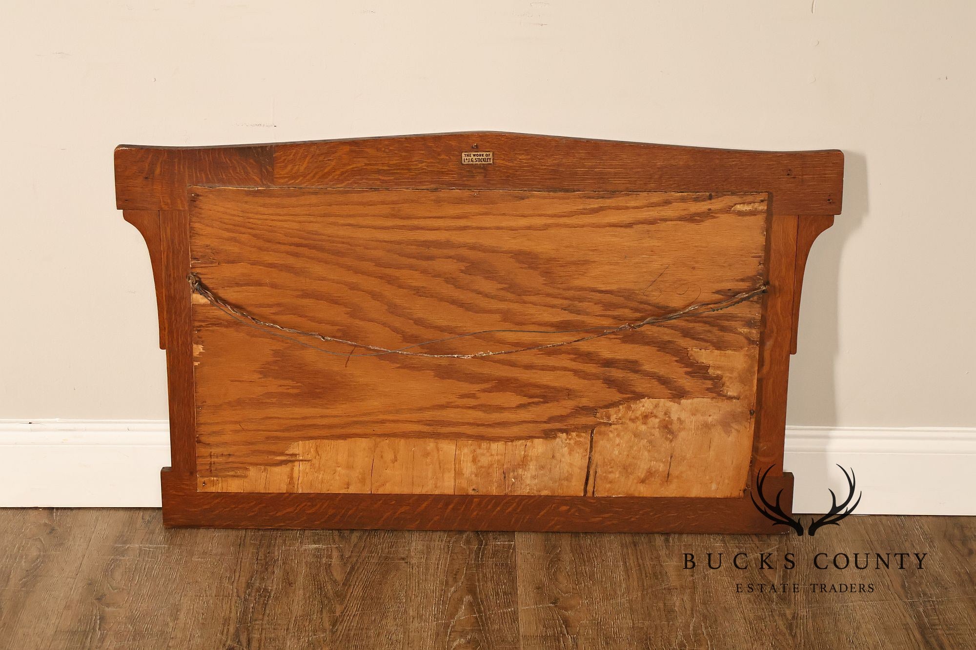 L. & J.G. Stickley Arts And Crafts Oak Wall Mirror