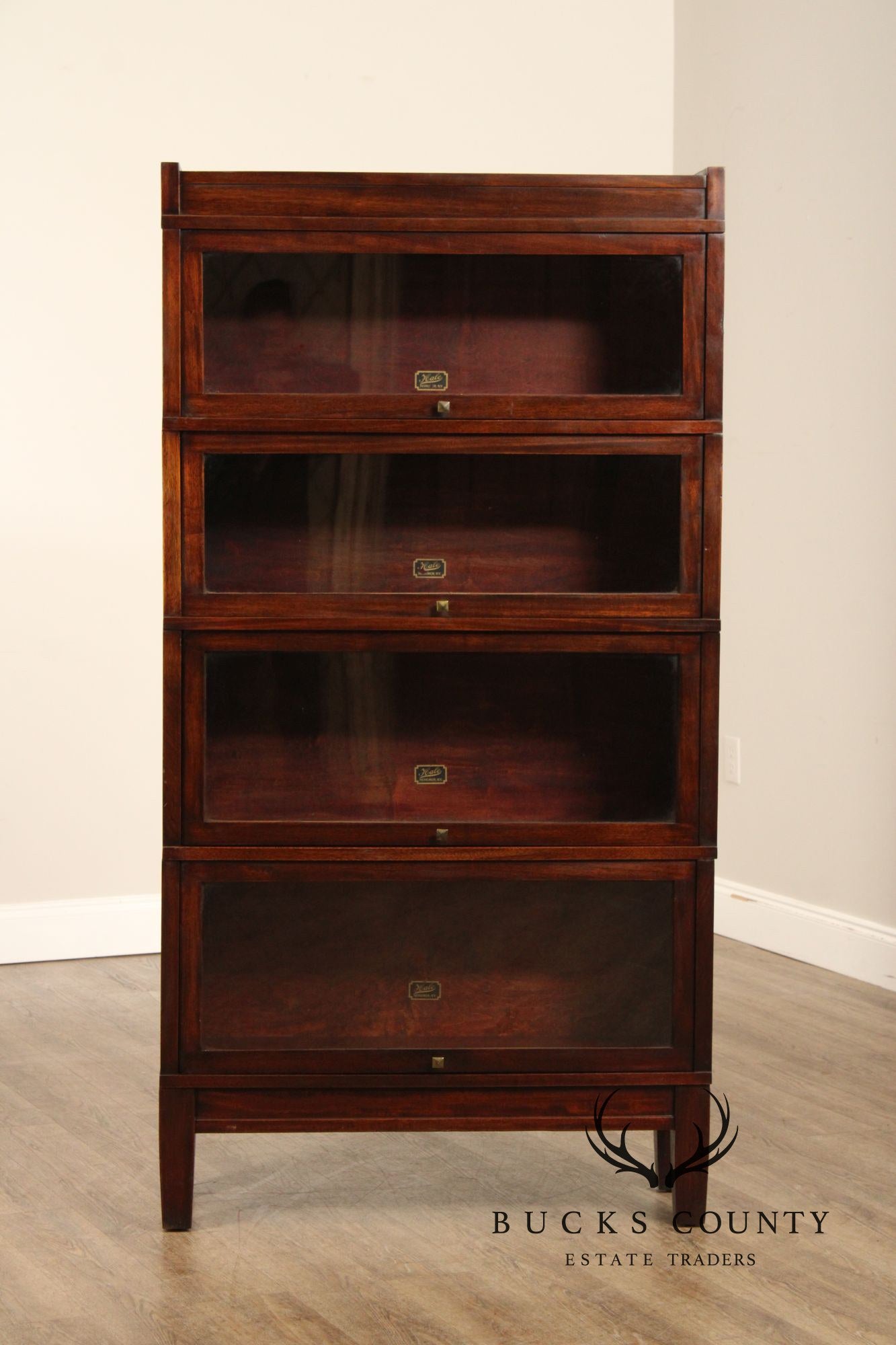 Hale Four-Stack Mahogany Barrister Bookcase