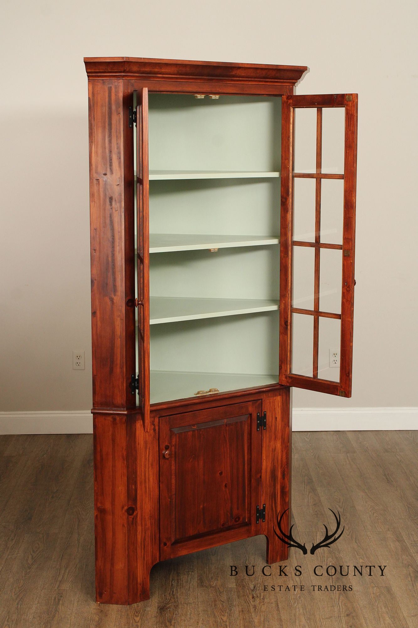 Custom Quality Pine Corner Cabinet