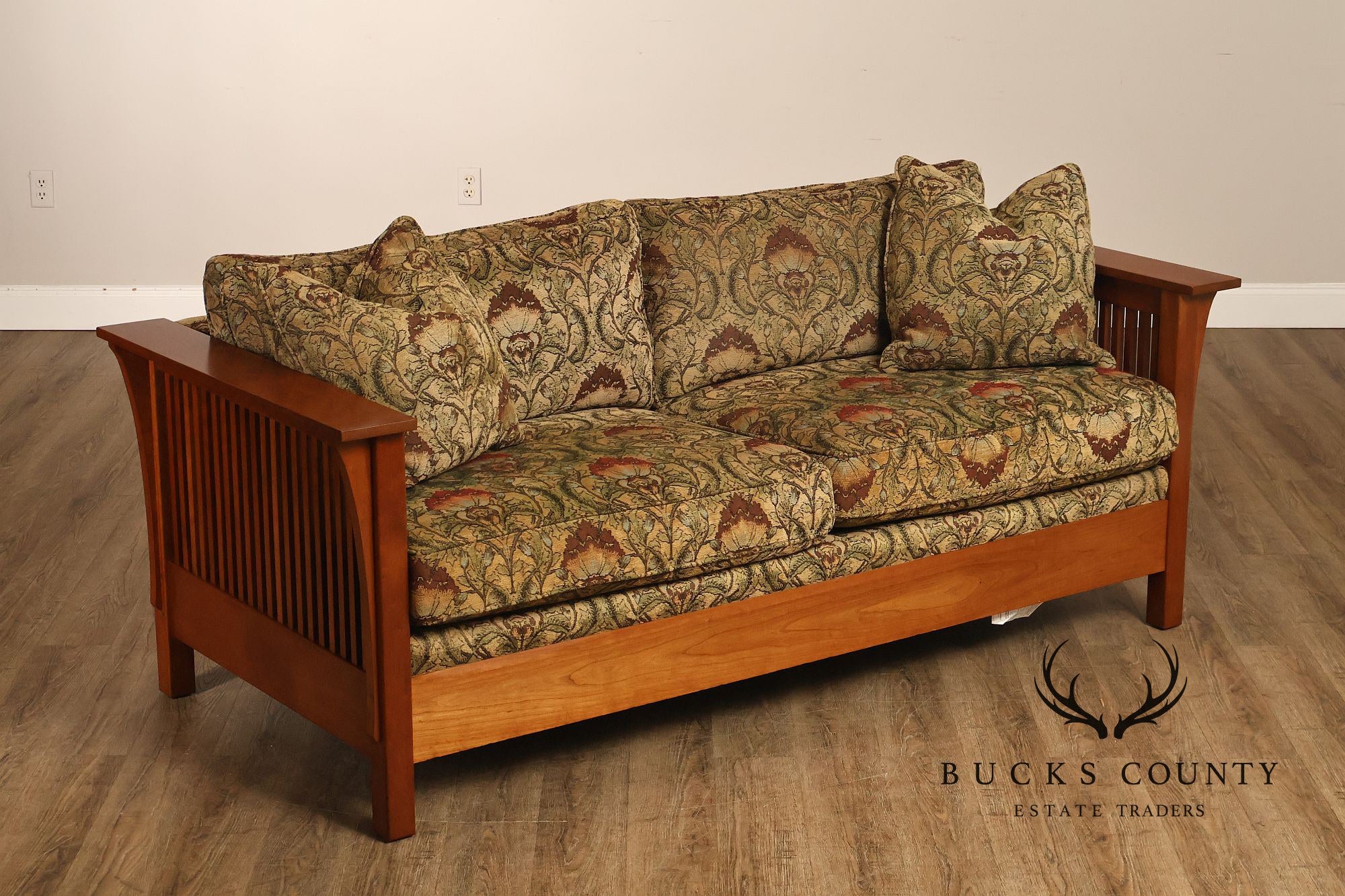 Stickley Mission Collection 'Fayetteville' Cherry Frame Sofa