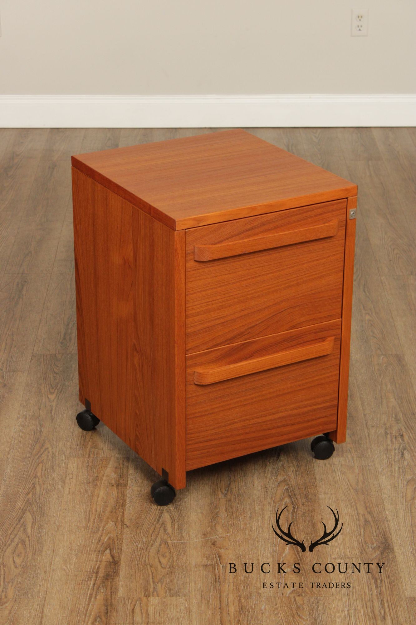 Danish Modern Teak Two-Drawer File Cabinet