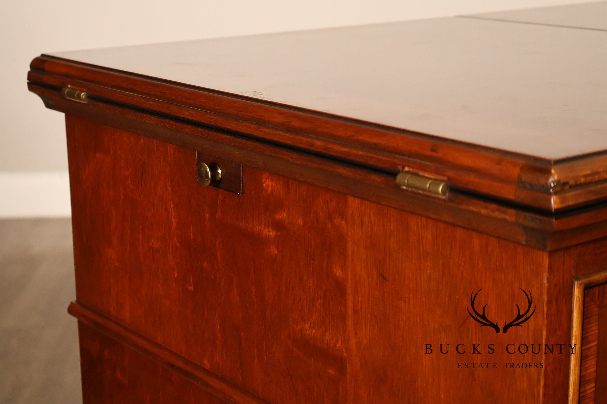Stickley Traditional Mahogany Flip-Top Server Cabinet