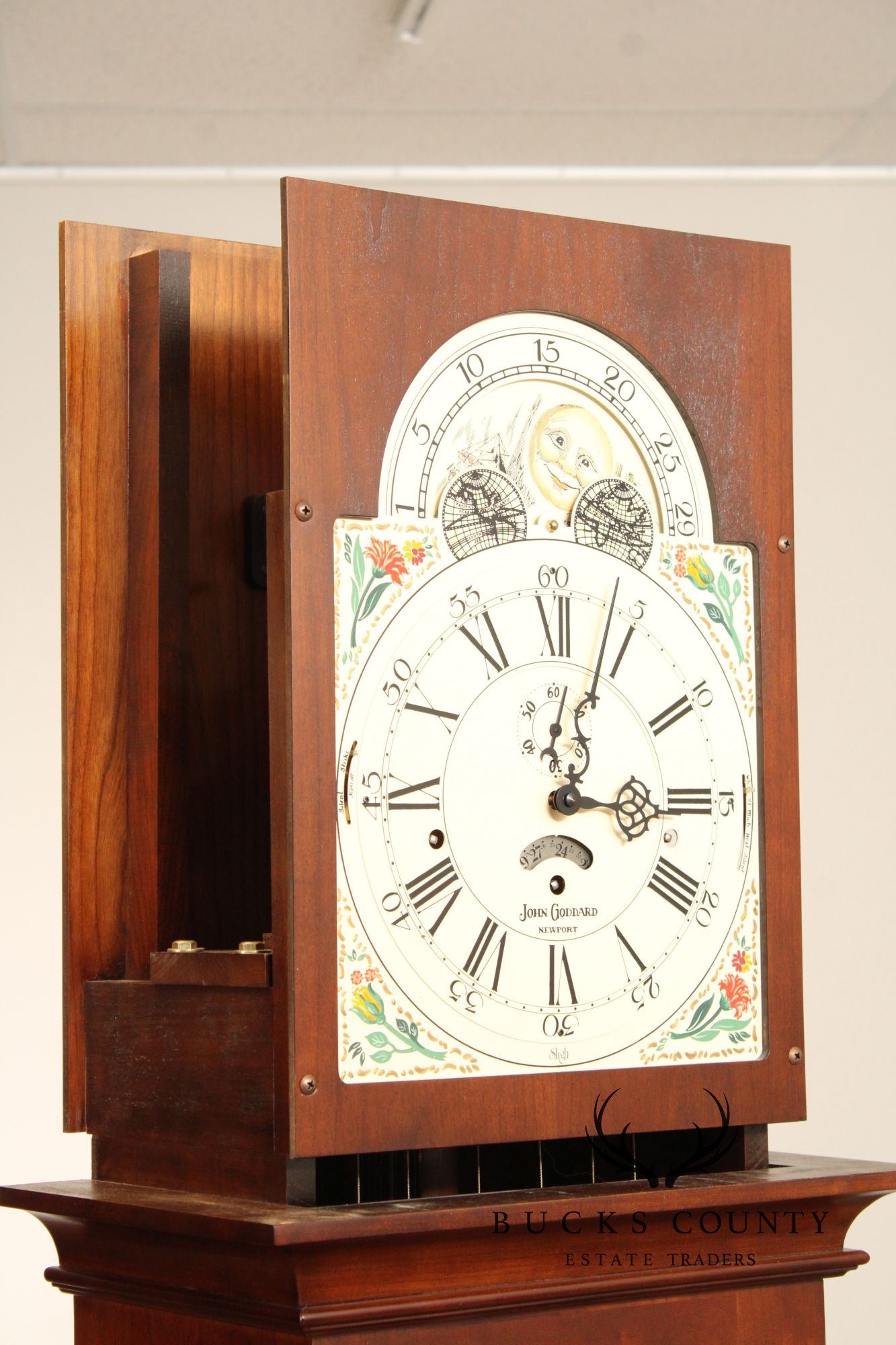 Sligh John Goddard Cherry Newport Grandfather Clock