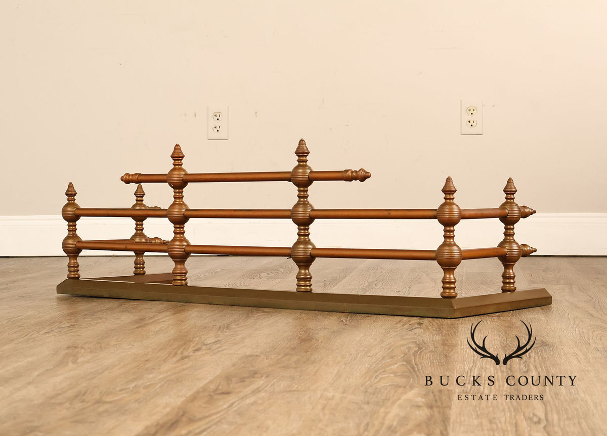 Traditional Brass Tone Fireplace Fender
