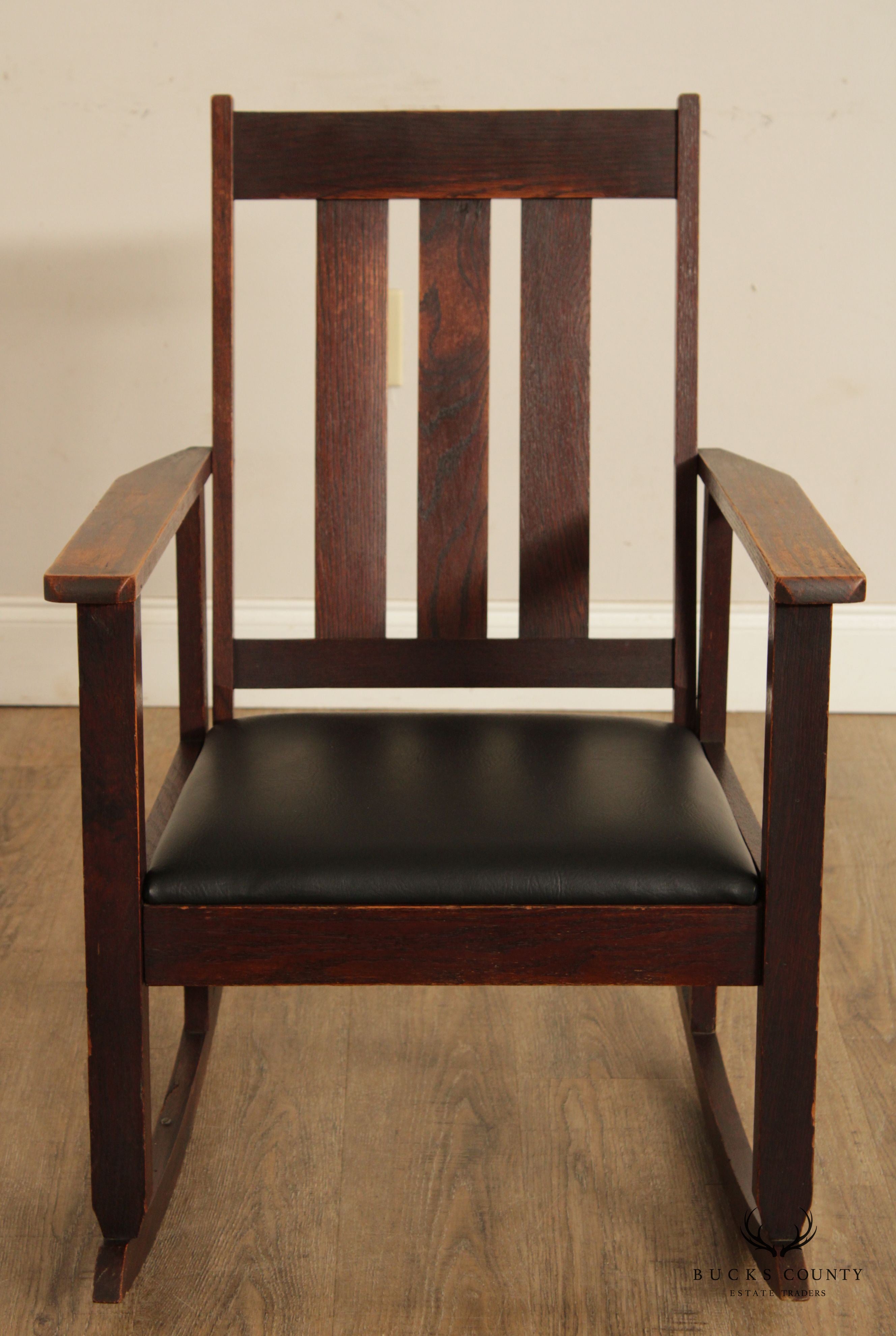 Antique Mission Oak Rocking Chair