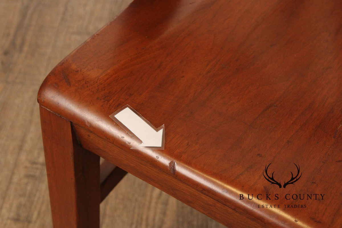 The Milwaukee Chair Co. Assembled Set Of Five Solid Walnut Bankers Chairs