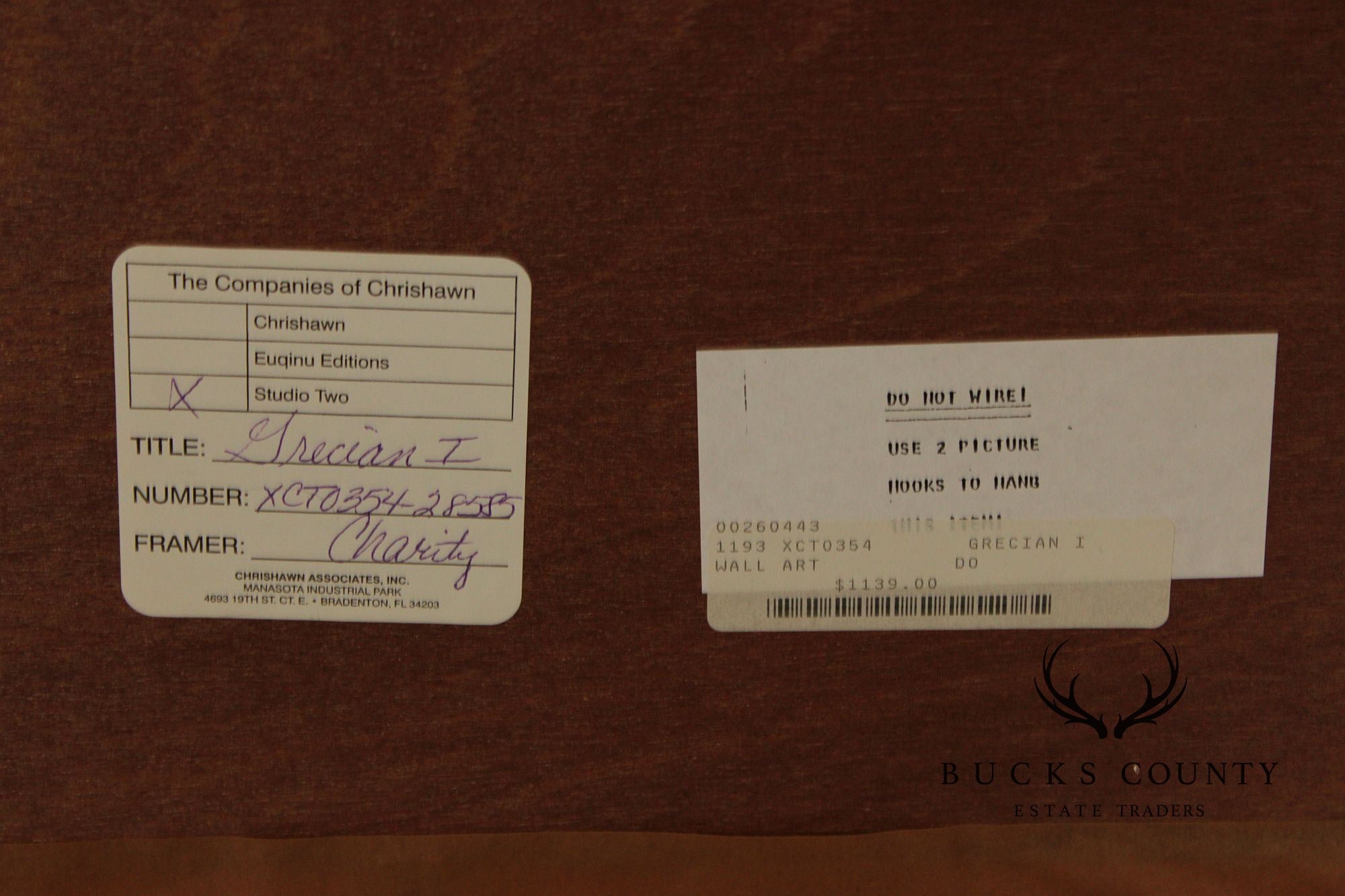 Crishawn Custom Framed Framed Art Print, 'Grecian I'