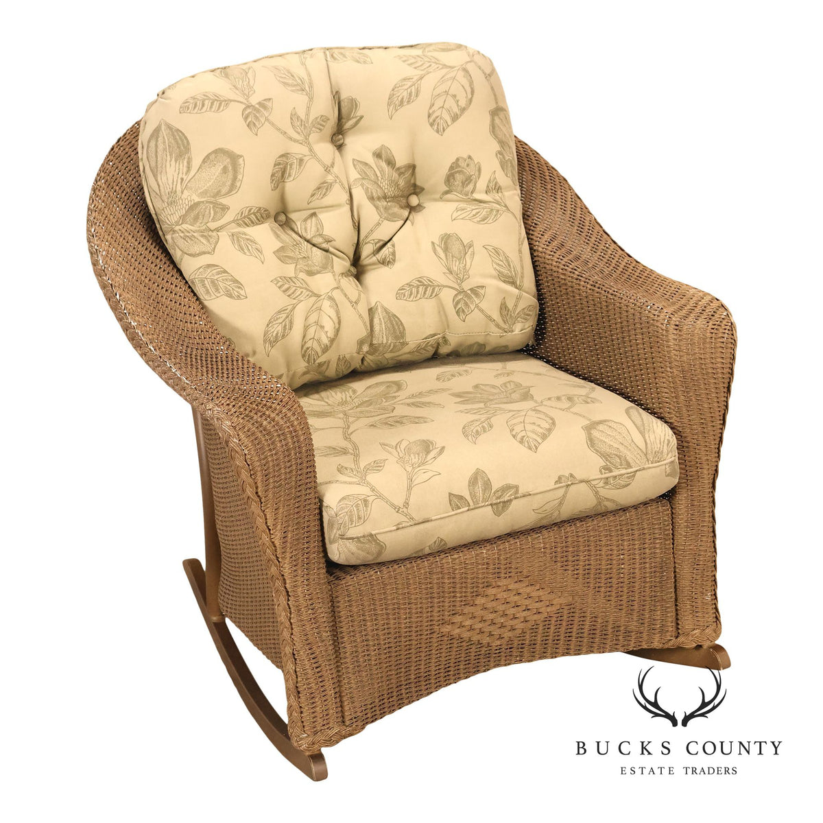 Lloyd Flanders Reflections All-Weather Lloyd Loom Wicker Porch Rocking Chair