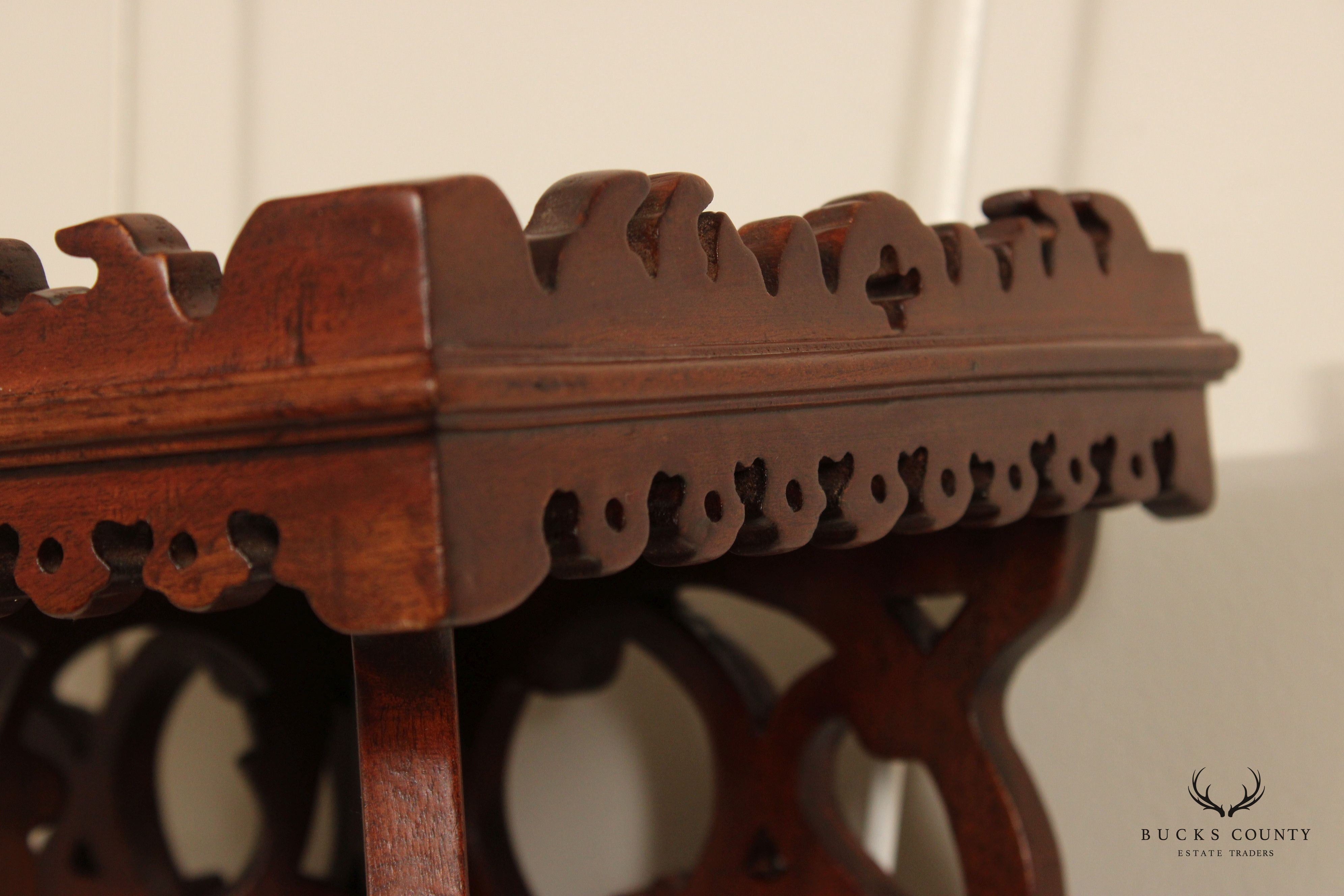 Victorian Style Carved Mahogany Wall Bracket