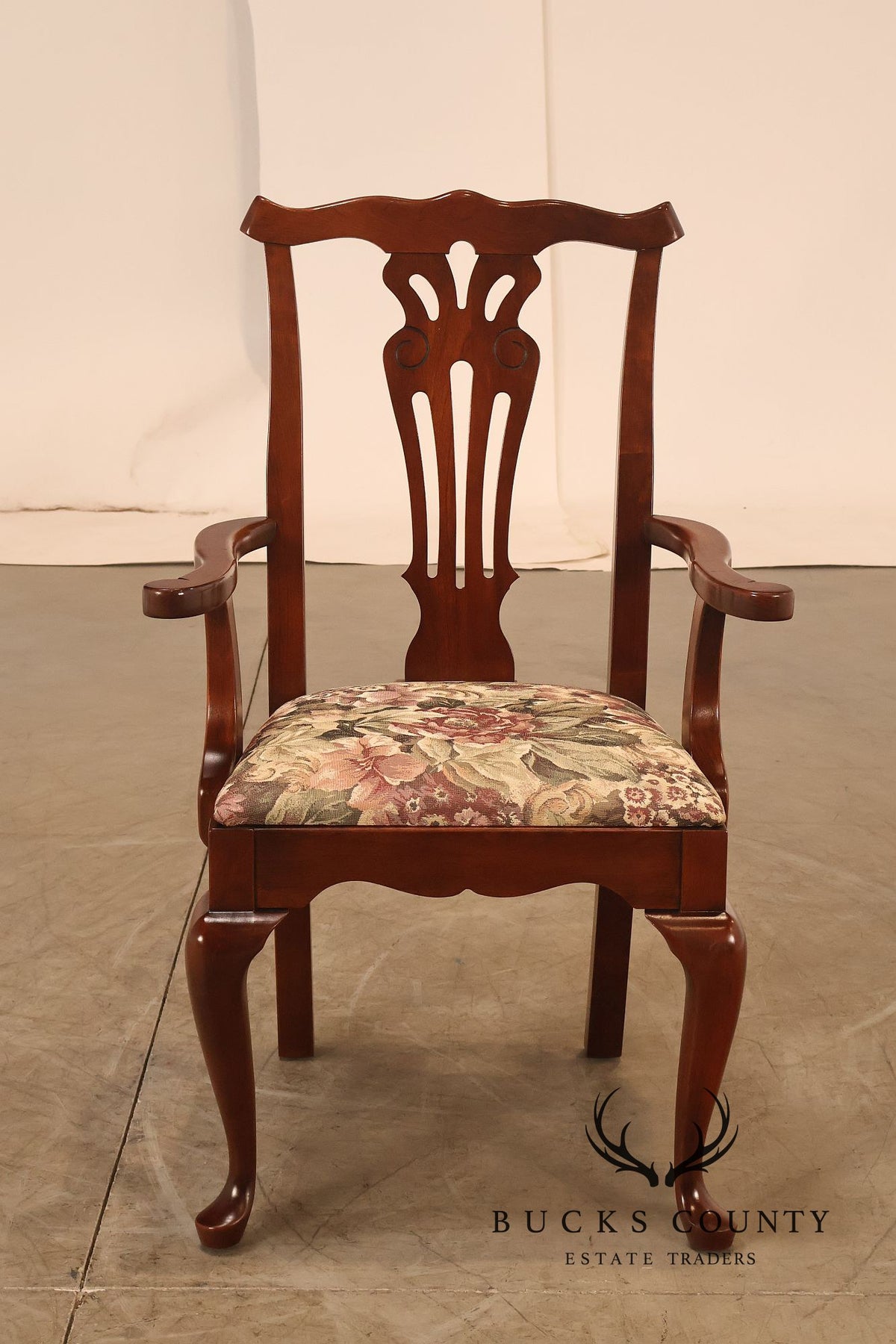 Pennsylvania House Chippendale Style Set of Six Cherry Dining Chairs