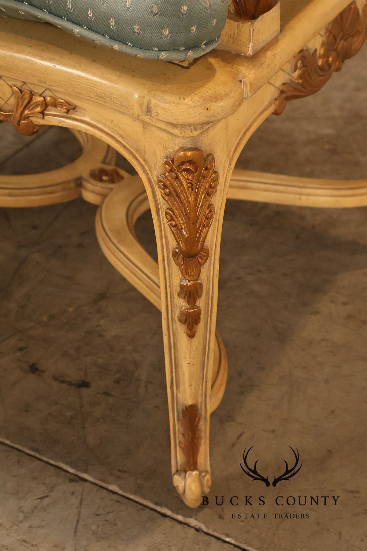 French Regency Pair of Caned Bergere Armchairs