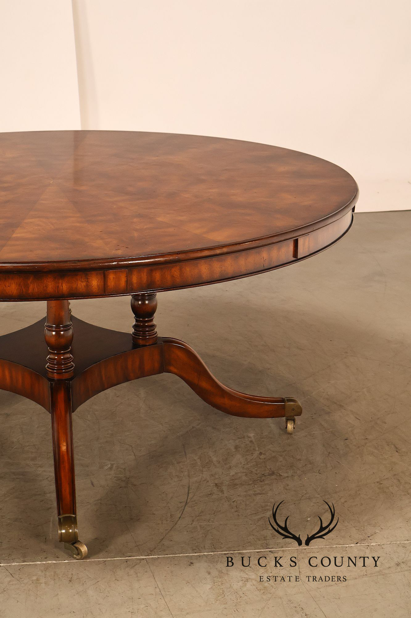 Maitland Smith 'Roundabout' Mahogany Expandable Dining Table