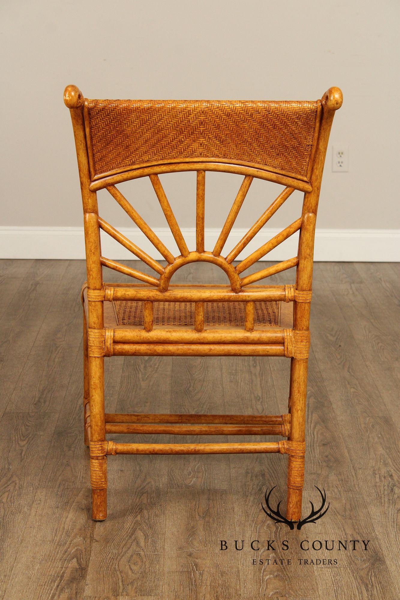 Lexington Furniture Set of Four Rattan Dining Chairs