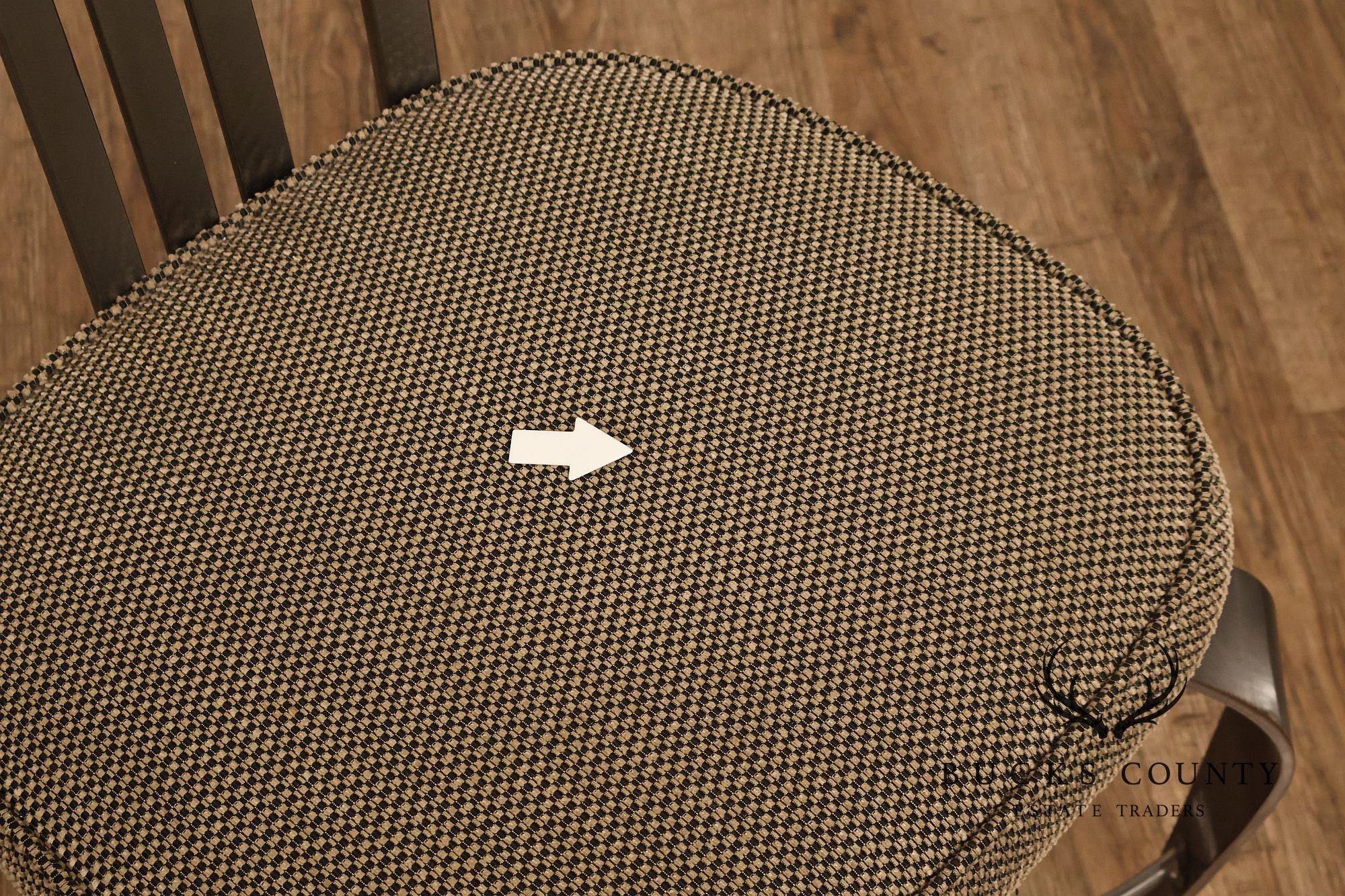 Shaver Howard Modern Style Set Of Eight Brushed Steel Dining Chairs