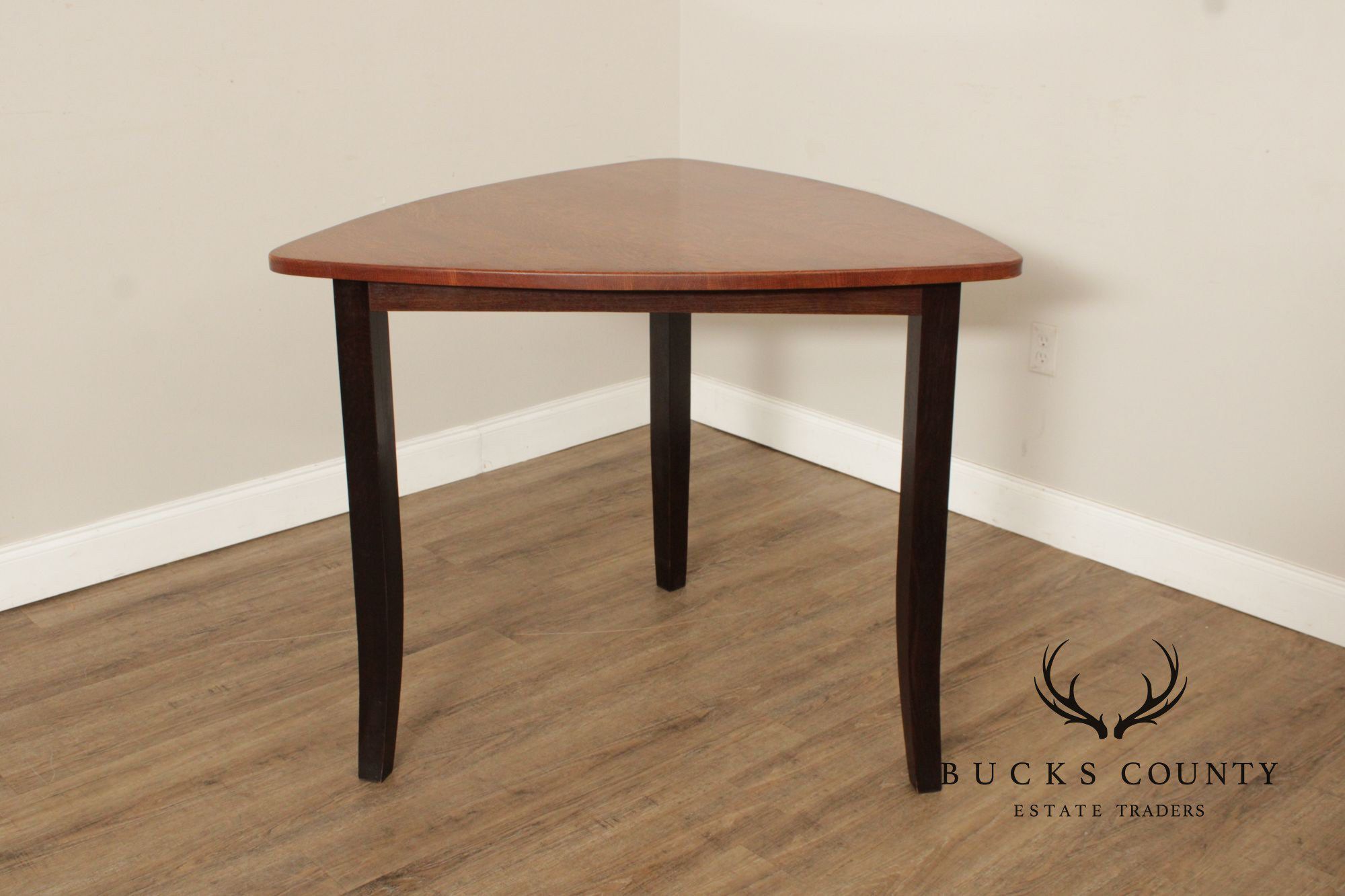 Custom Quality Modern Guitar Pick Oak Counter Height Dining Table