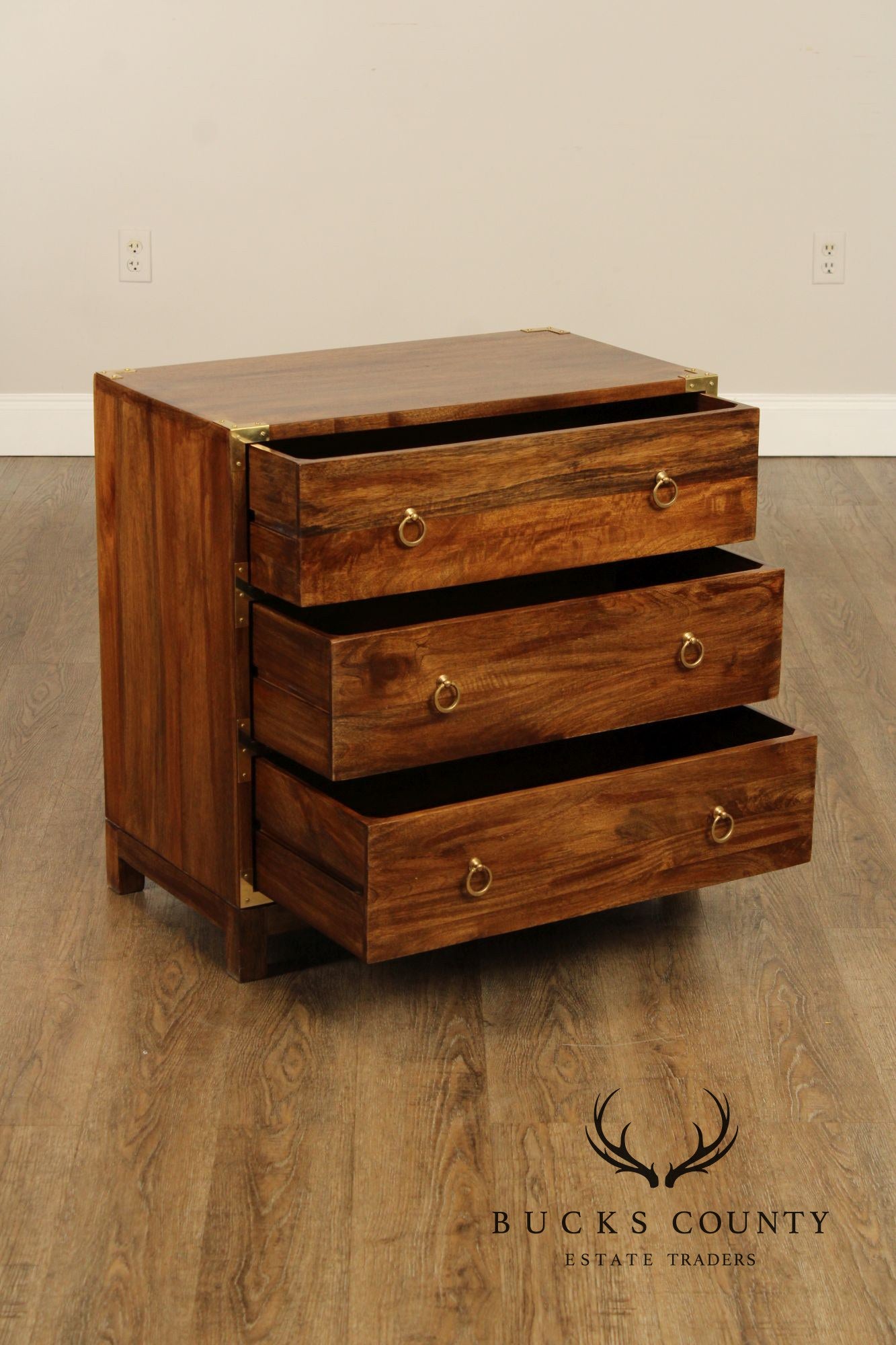 Butler Specialty Company Campaign Style Pair of Chests