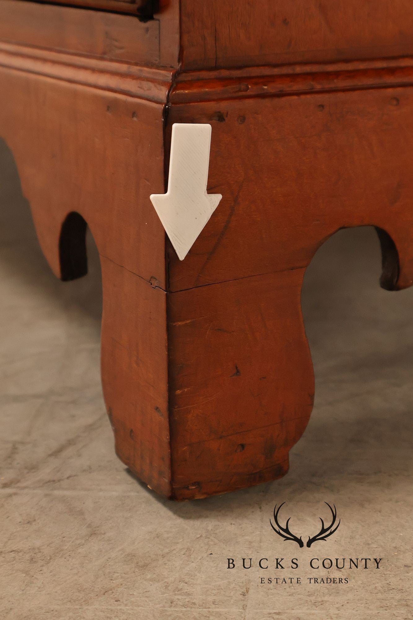 Antique American Chippendale Tiger Maple Chest