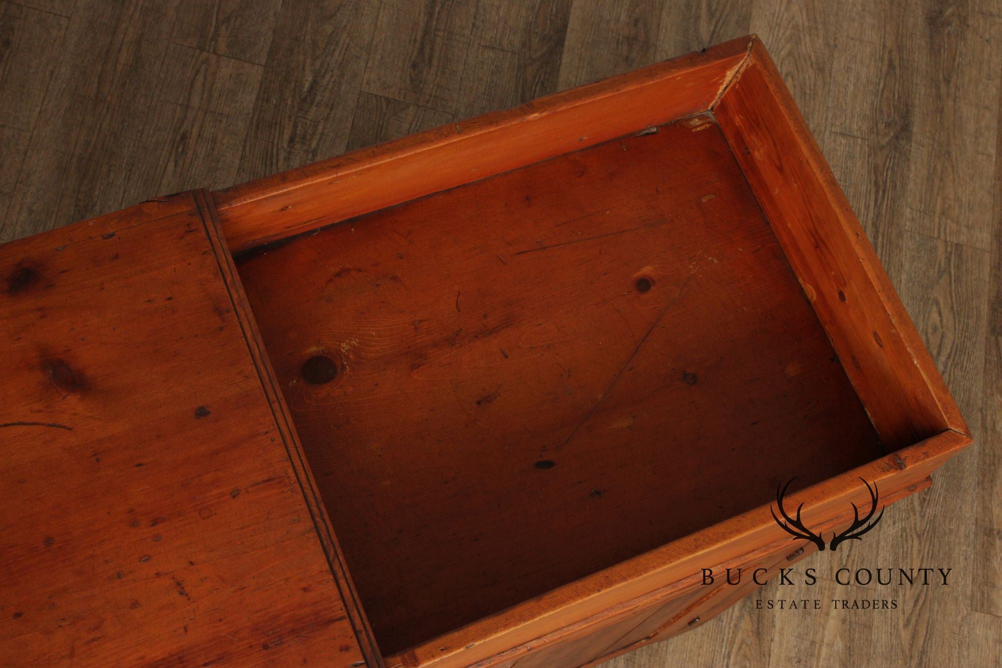 Antique Farmhouse Pine Dry Sink