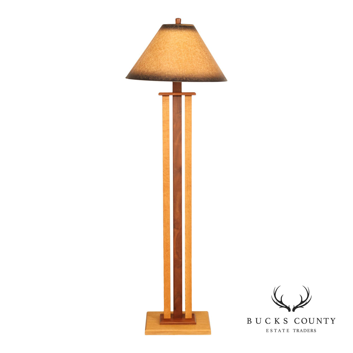Studio Crafted Mixed Wood Floor Lamp