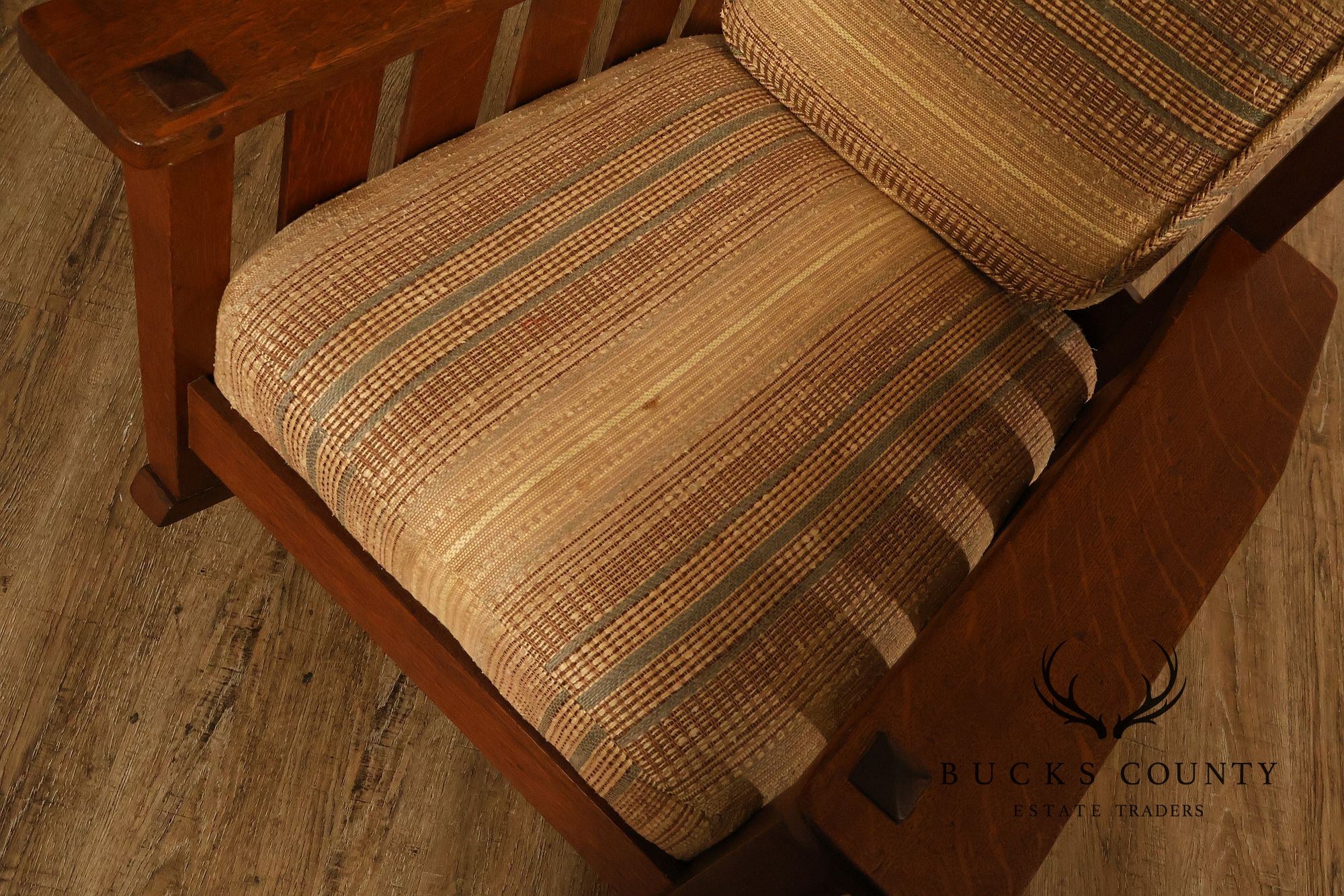 Antique Lifetime Arts And Crafts Oak Rocking Chair