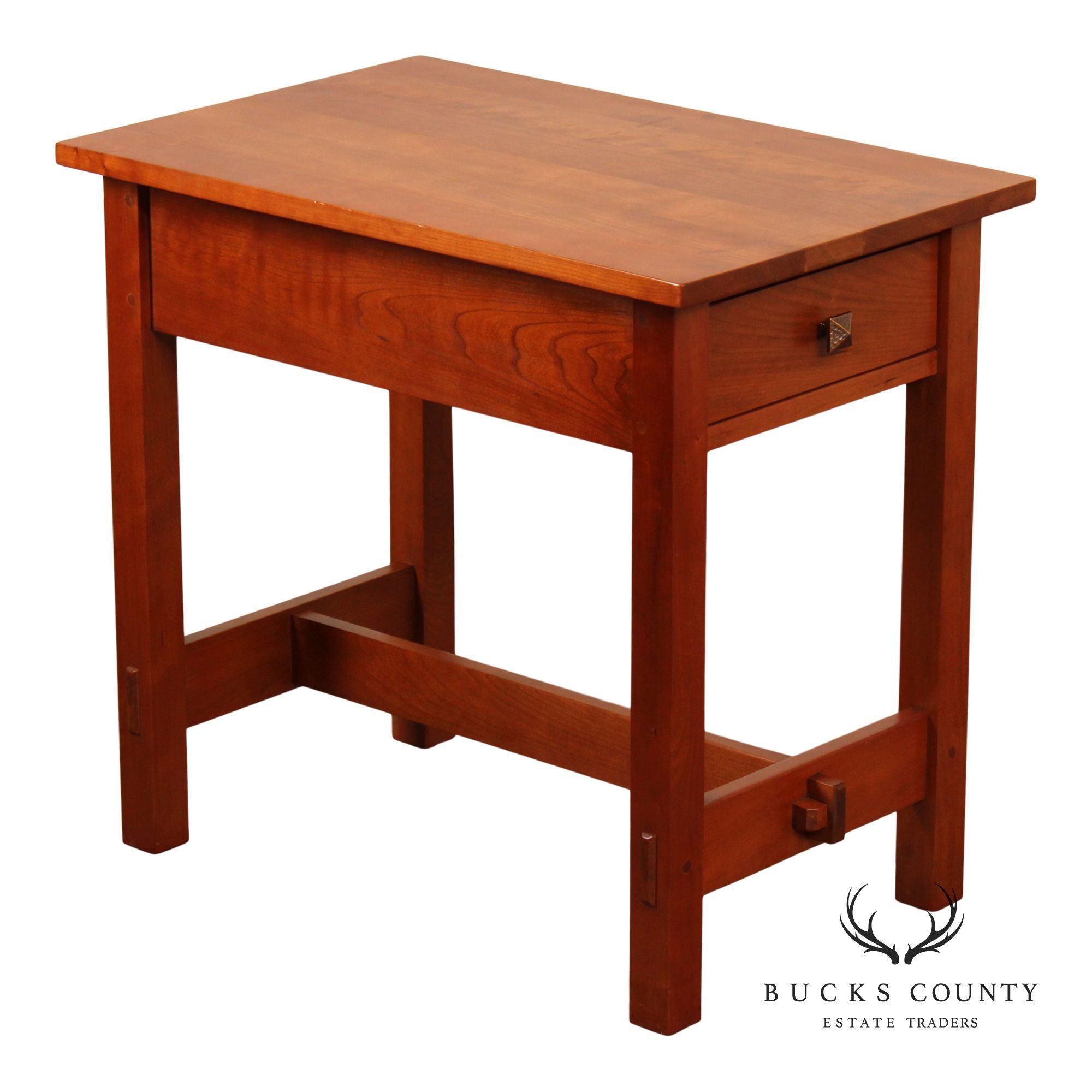 Stickley Mission Collection Cherry End Table with Drawer