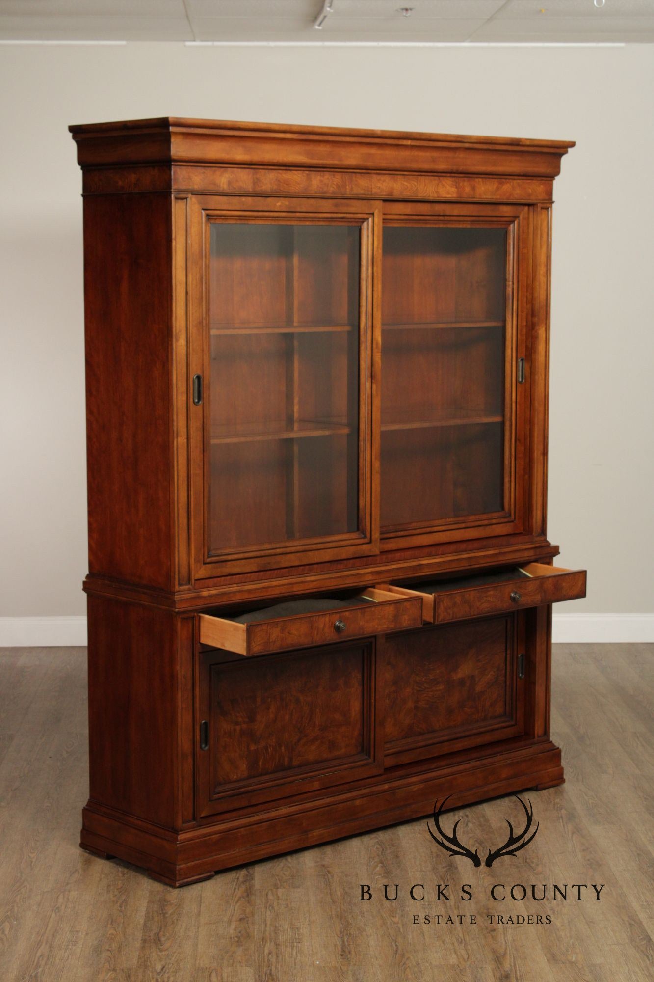 Ethan Allen 'Townhouse' Burlwood Bookcase