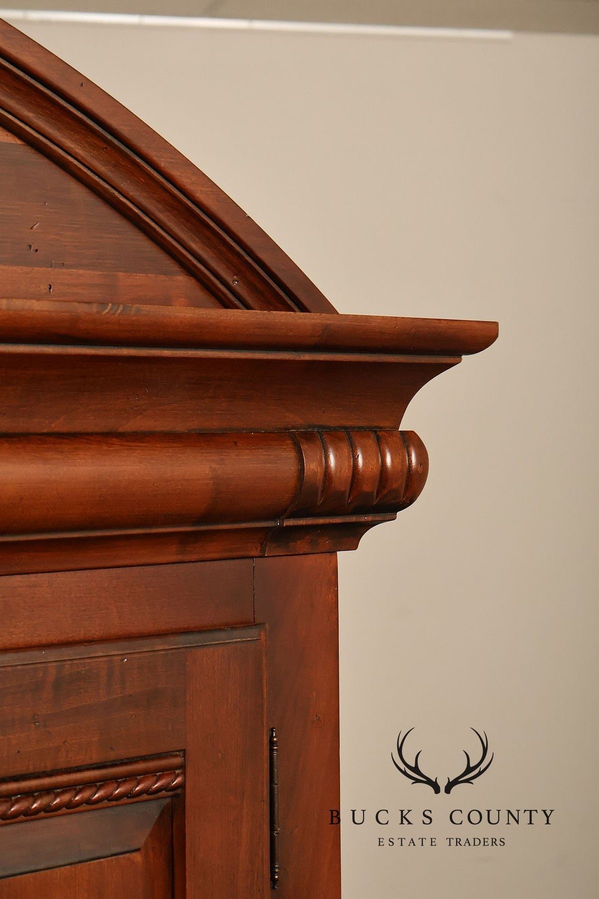 Ethan Allen 'British Classics' Carved Maple And Birch Armoire