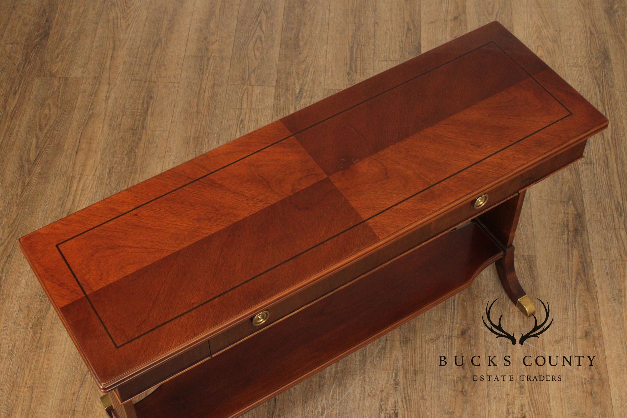 Lane Regency Style Mahogany Console Table