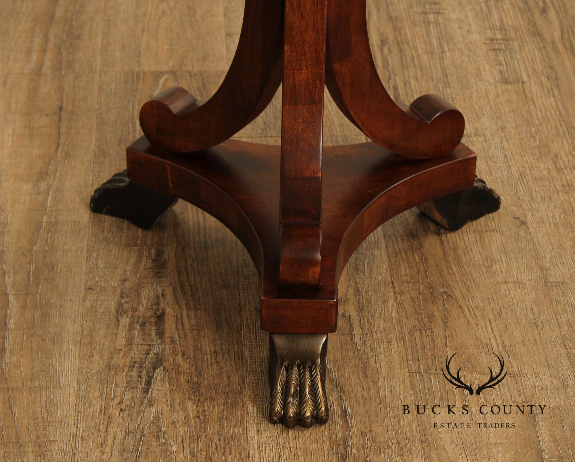 Empire Style Cherry Claw Foot Pedestal