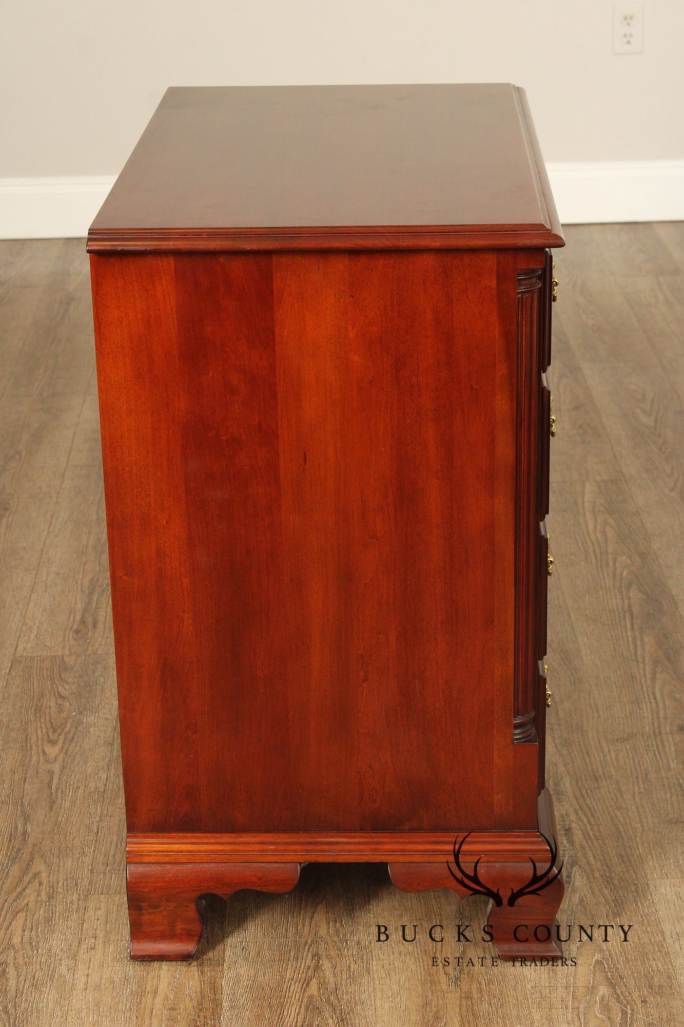 Statton Chippendale Style Cherry Nightstand Chest