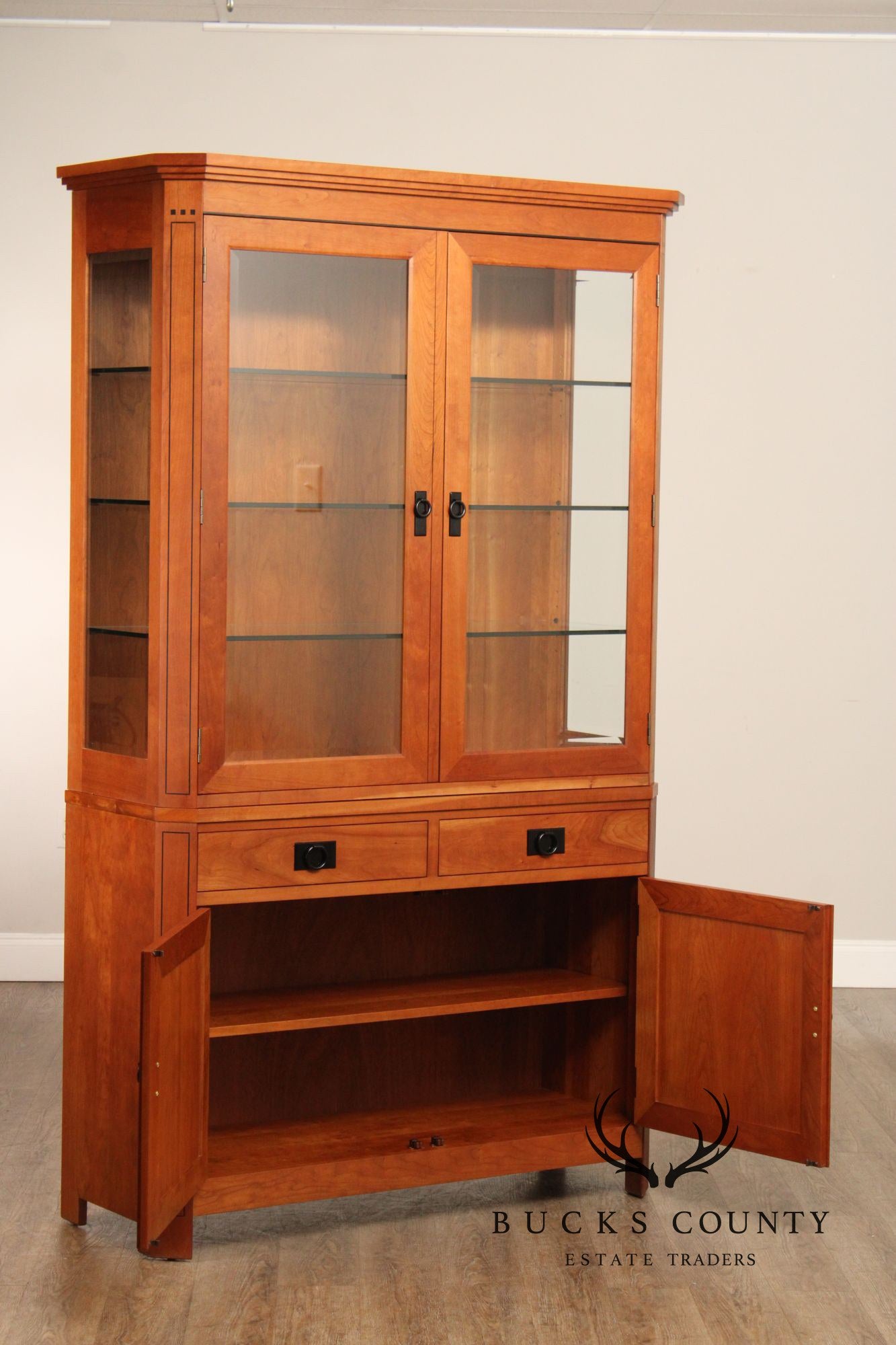 Stickley 21st Century Collection Cherry Buffet Base China Cabinet