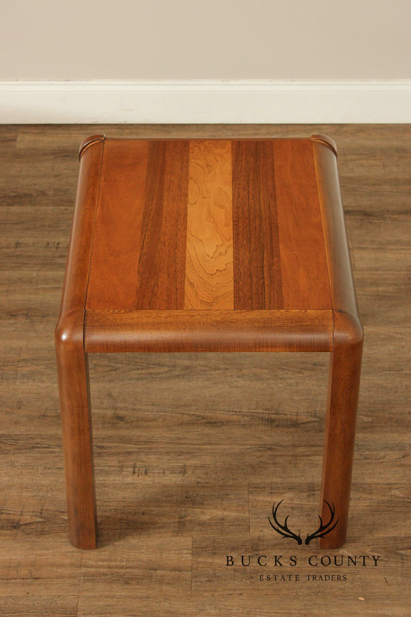 Lane Modern Pair of Teak Side Tables