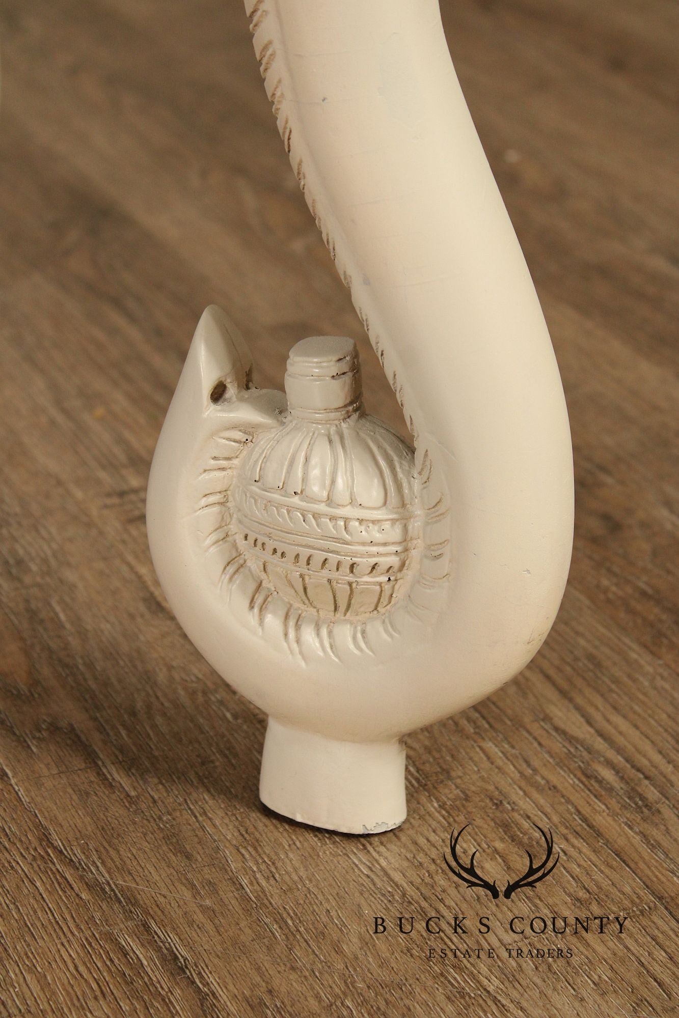 Hollywood Regency Painted Elephant Head Writing Desk