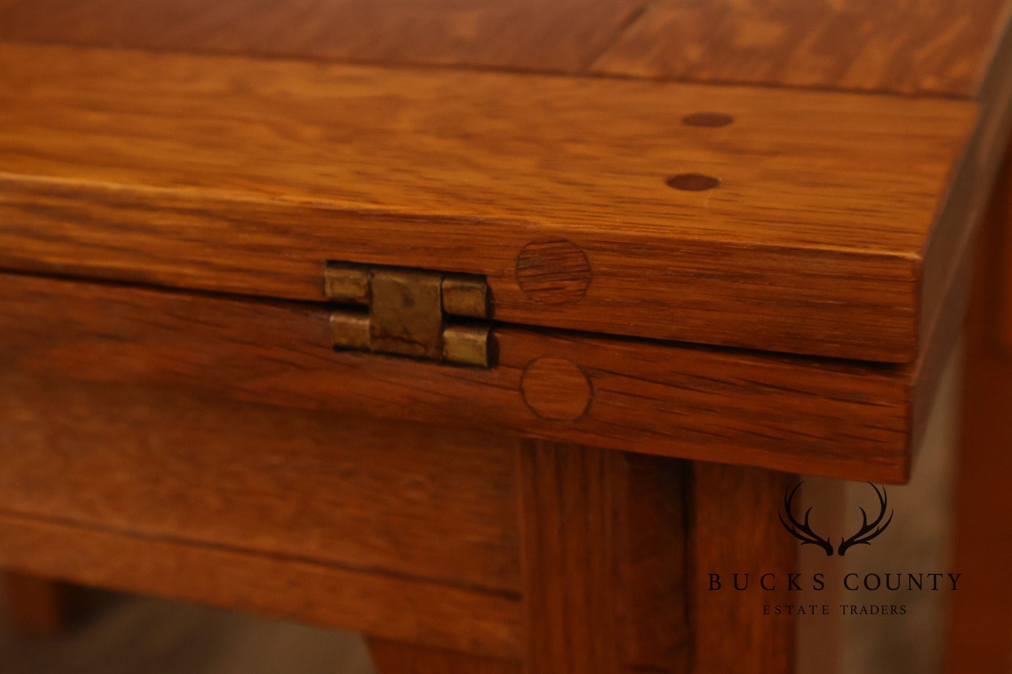 Stickley Mission Collection Oak Flip Top Dining Table