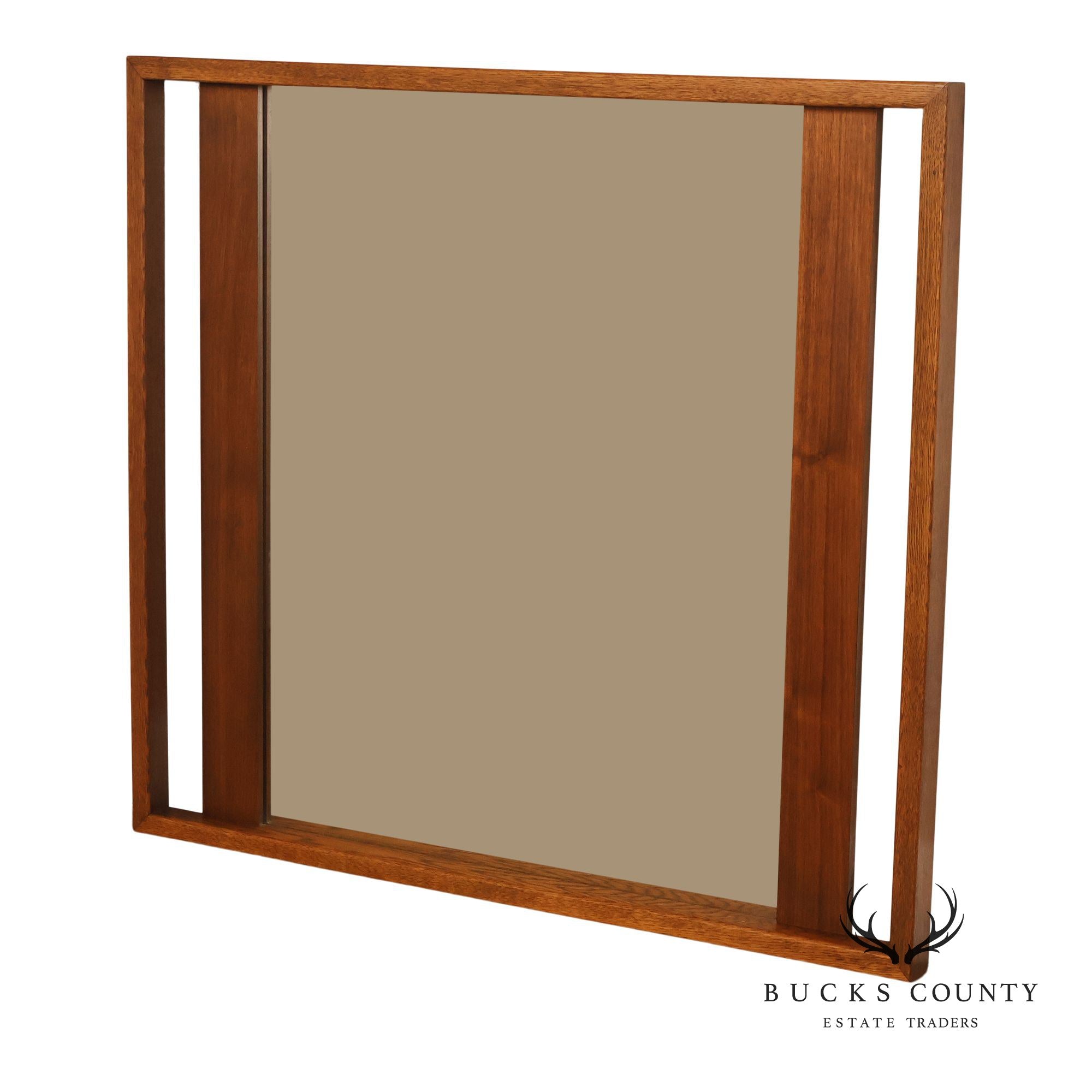 Lane Mid Century Modern Walnut Mirror
