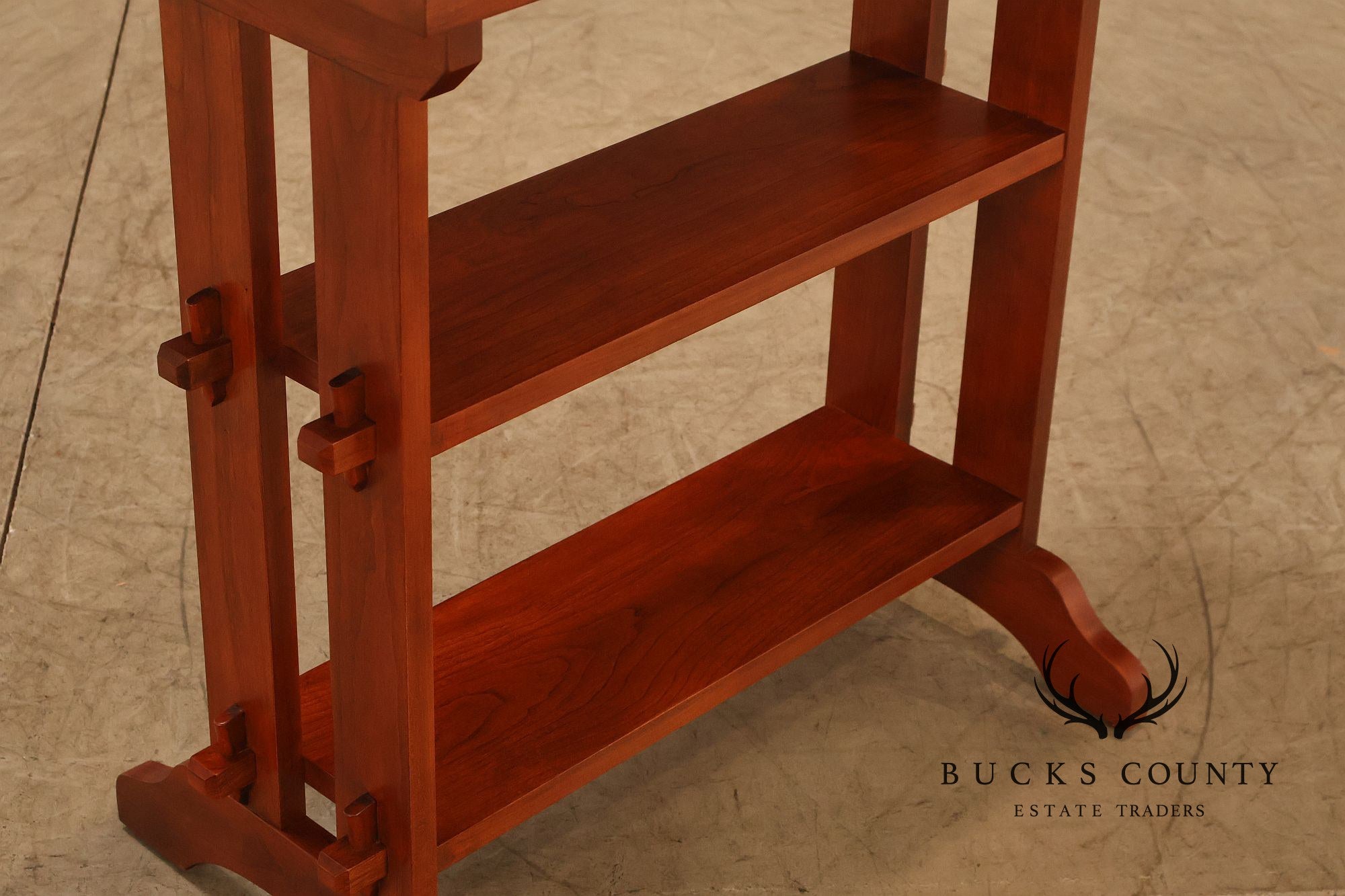 Stickley Mission Collection Pair of Cherry Roycroft Little Journeys Tables
