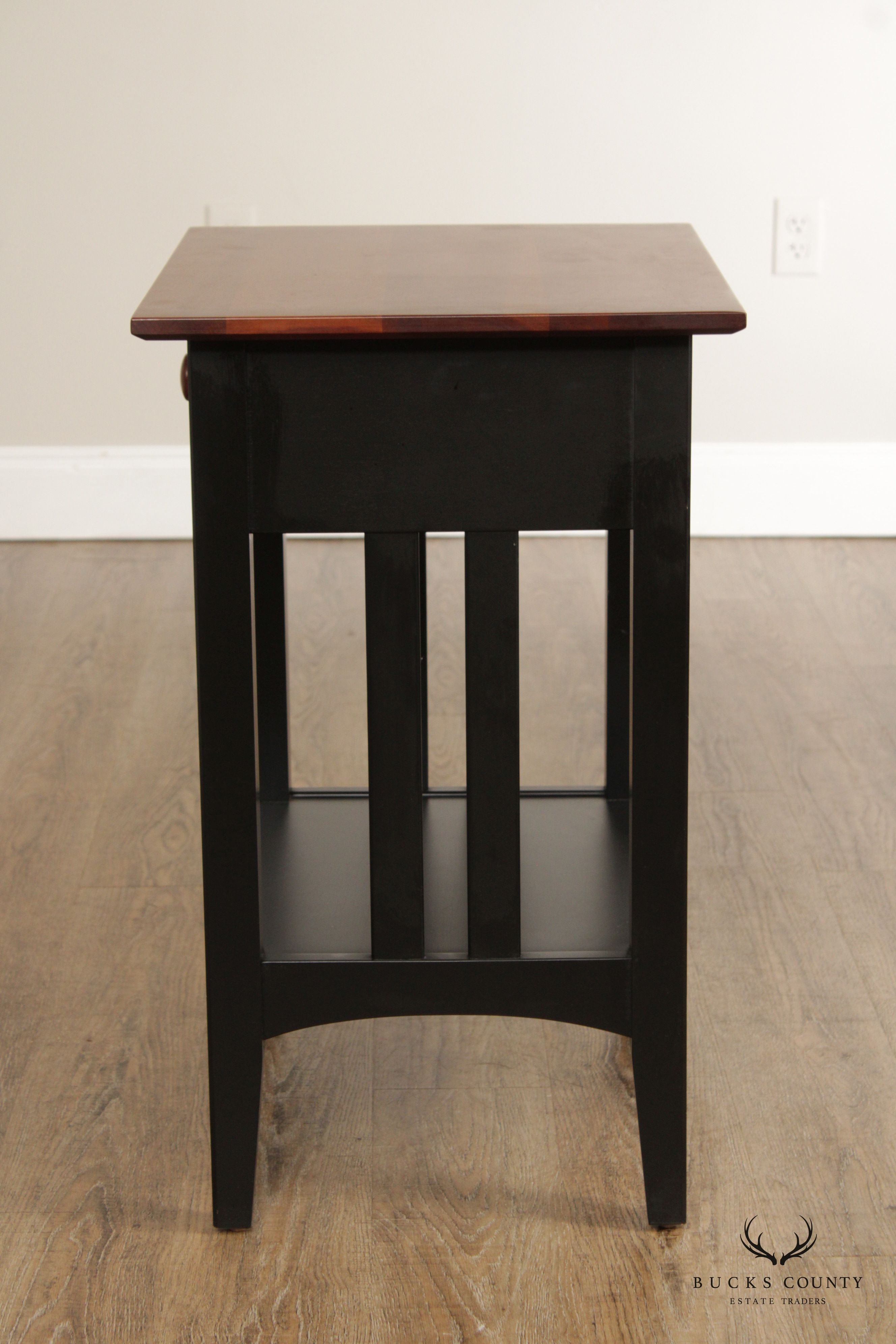 Ethan Allen 'American Impressions' Ebonized Cherry Nightstand